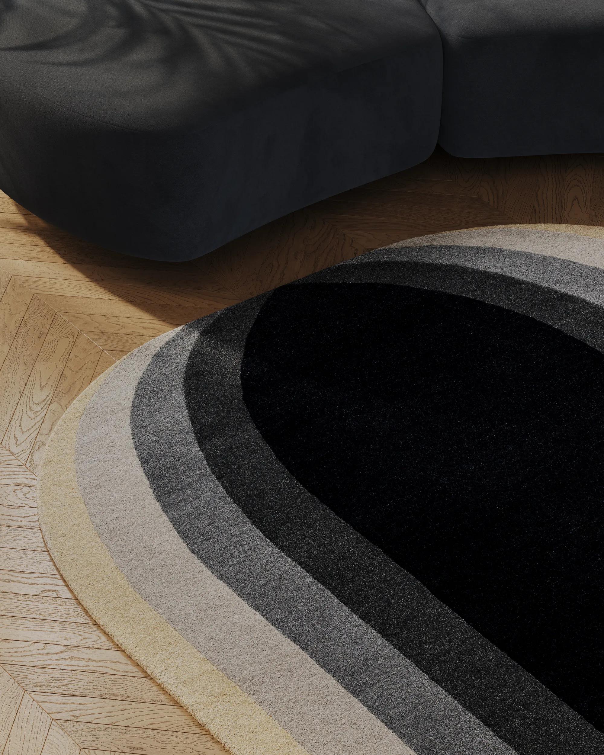 Wool Rug Quin Grey