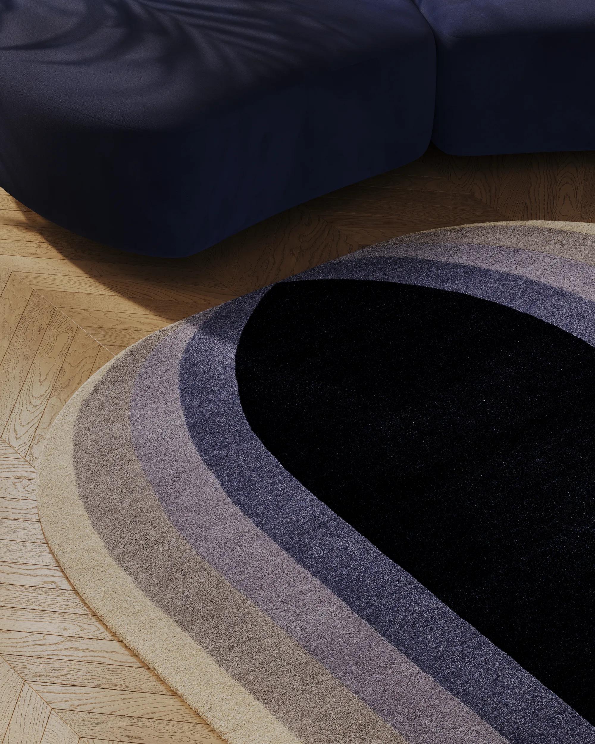 Wool Rug Quin Blue