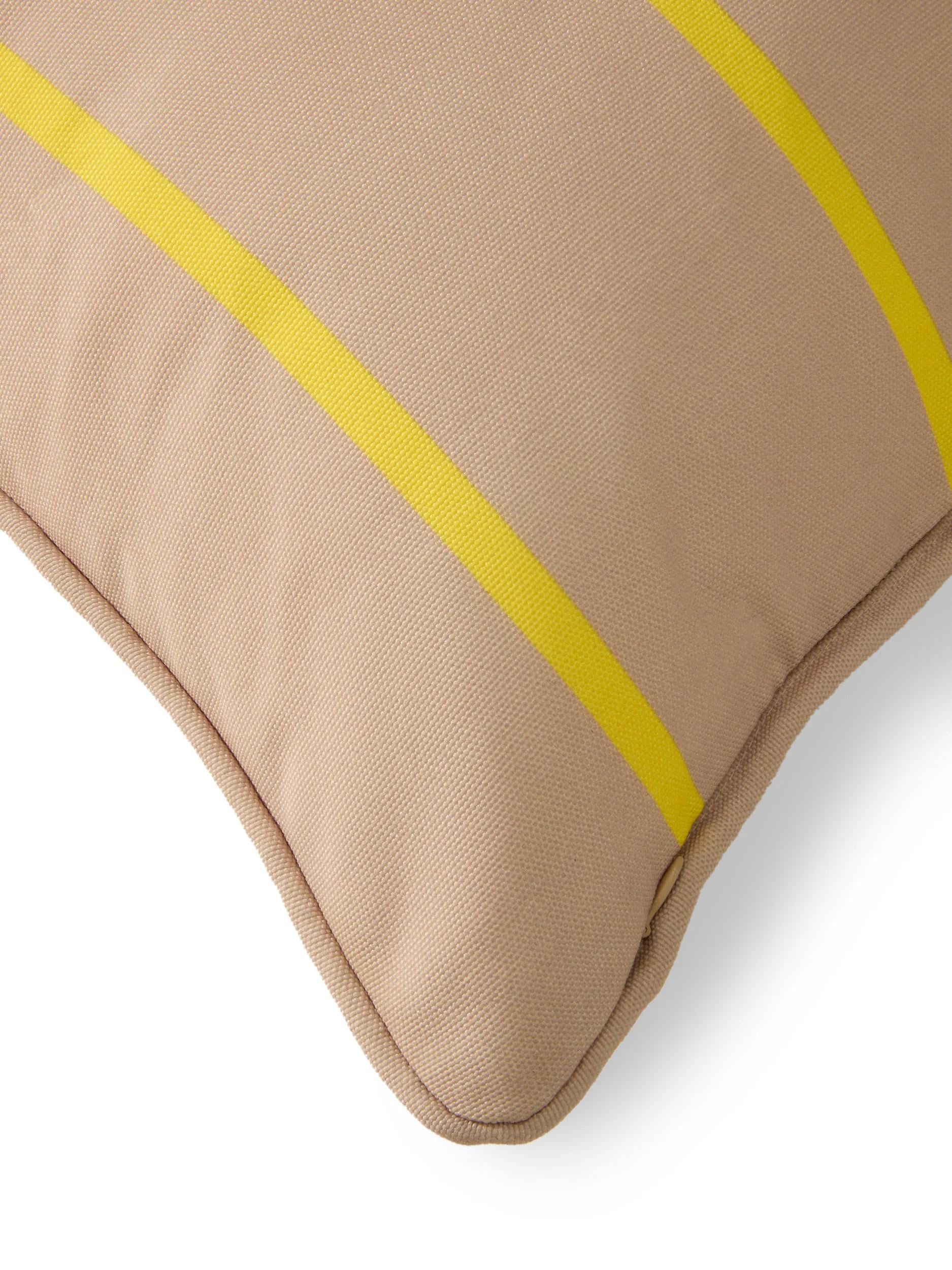 In- & Outdoor Cushion Reed Yellow
