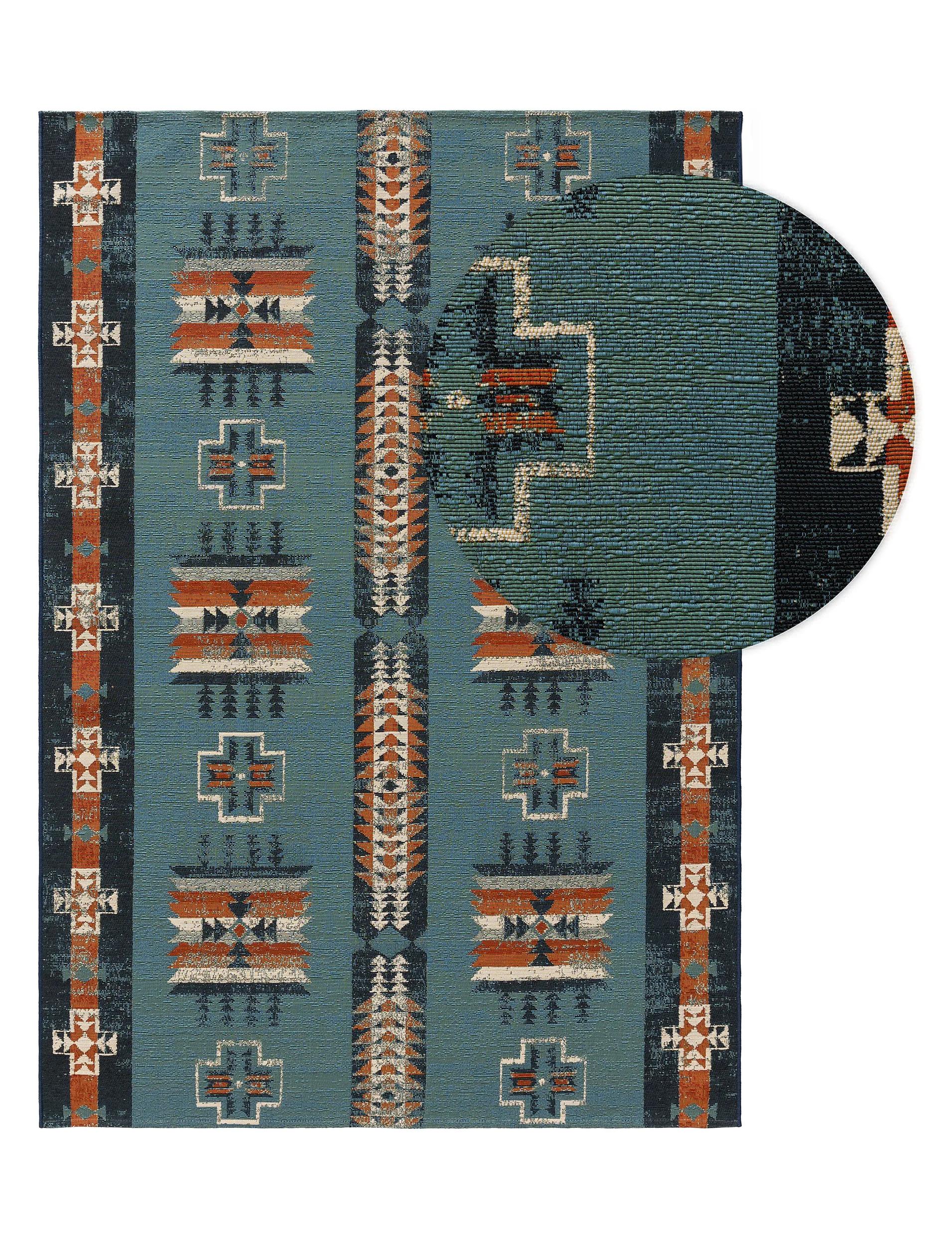 In- & Outdoor Rug Ria Multicolour/Blue