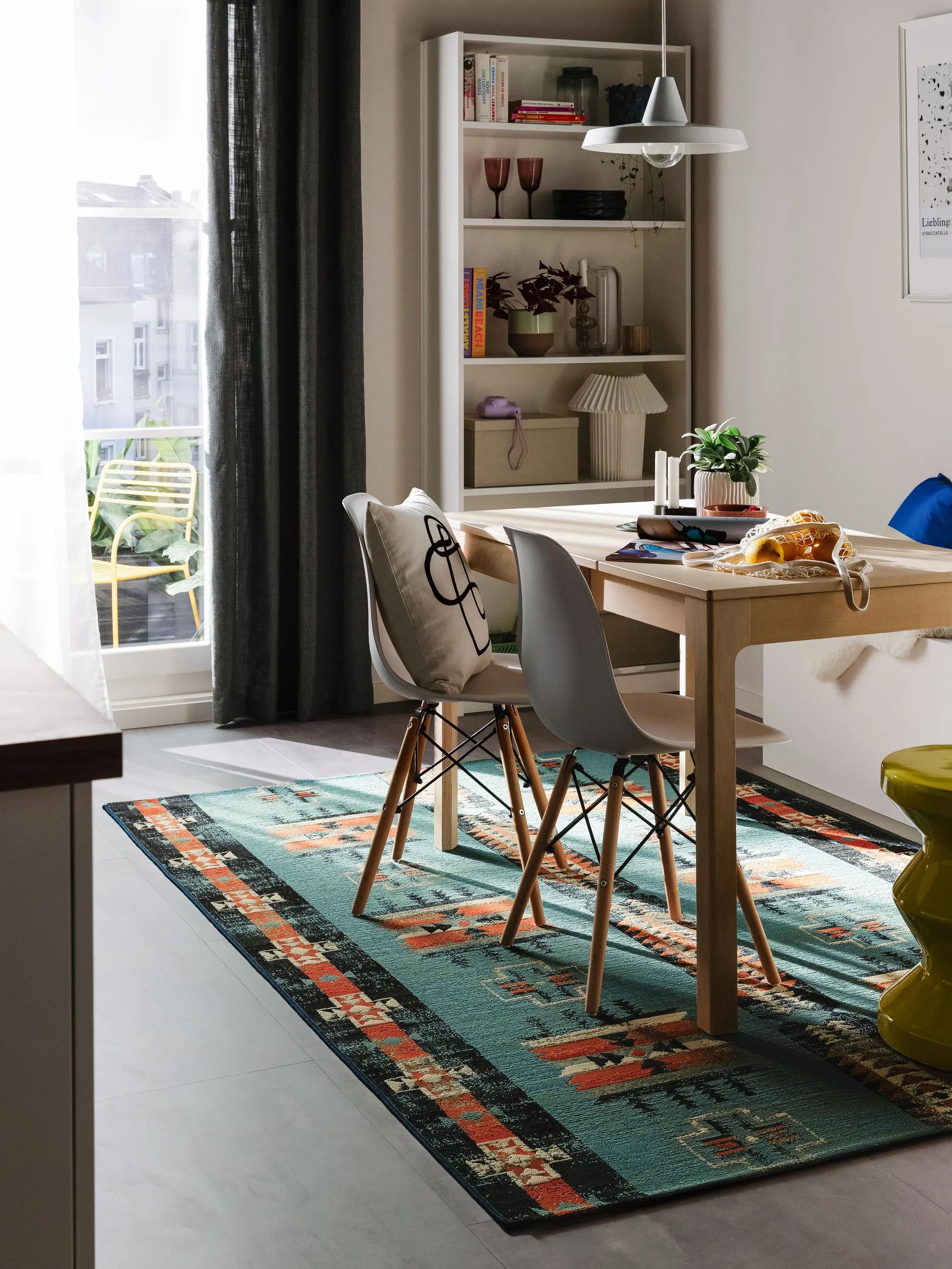 In- & Outdoor Rug Ria Multicolour/Blue