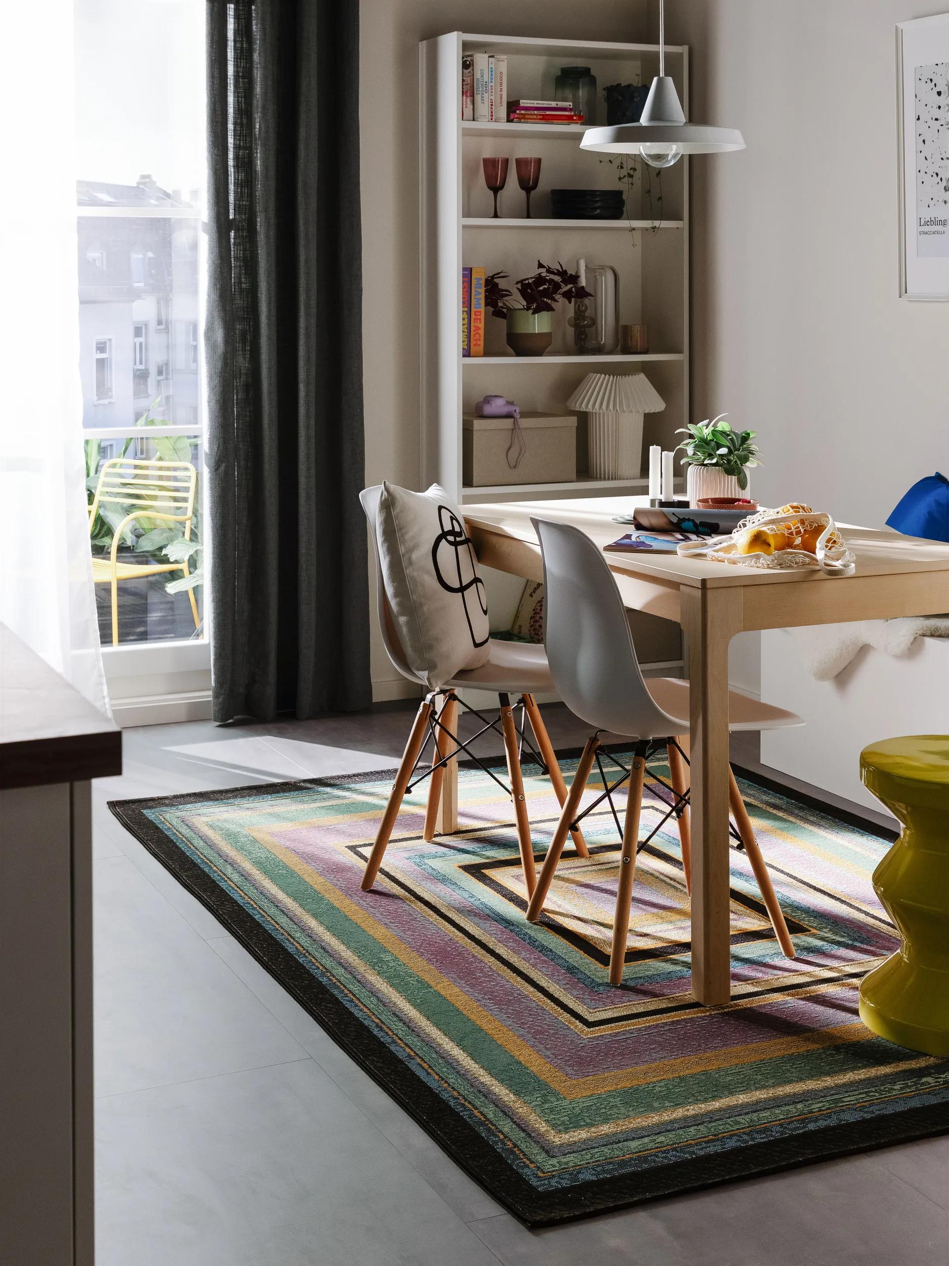 In- & Outdoor Rug Ria Multicolour/Blue