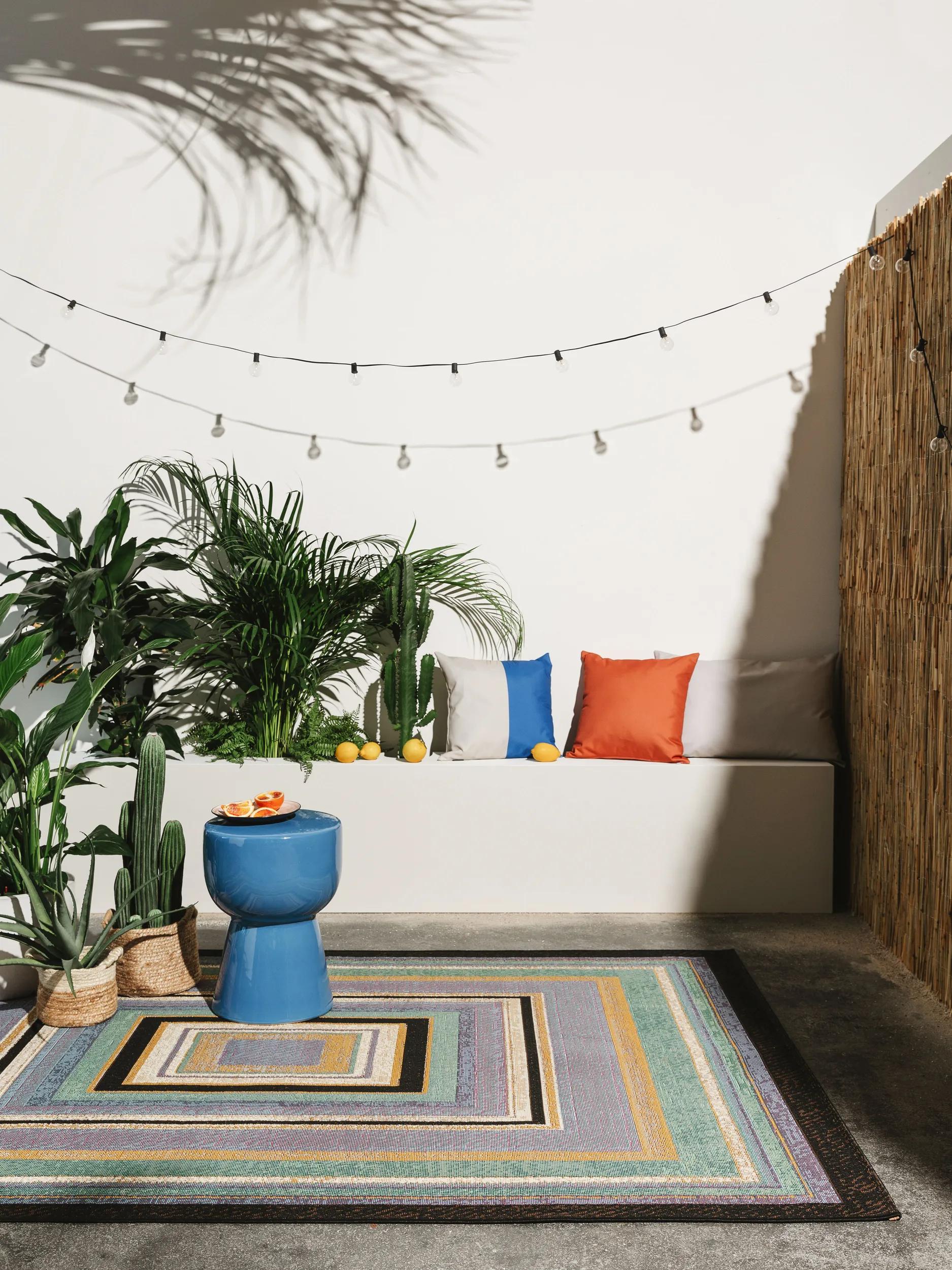 In- & Outdoor Rug Ria Multicolour/Blue