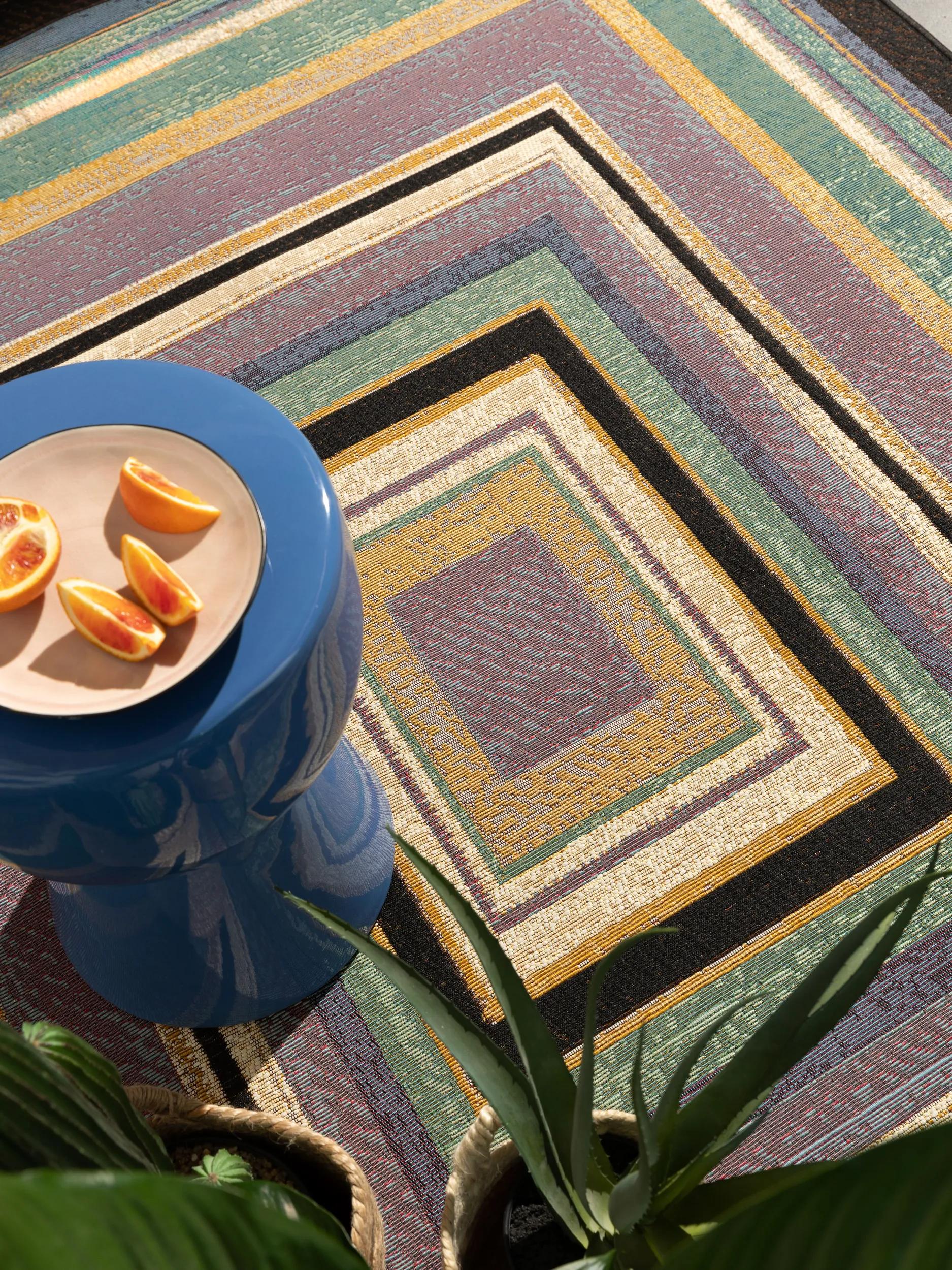 In- & Outdoor Rug Ria Multicolour/Blue