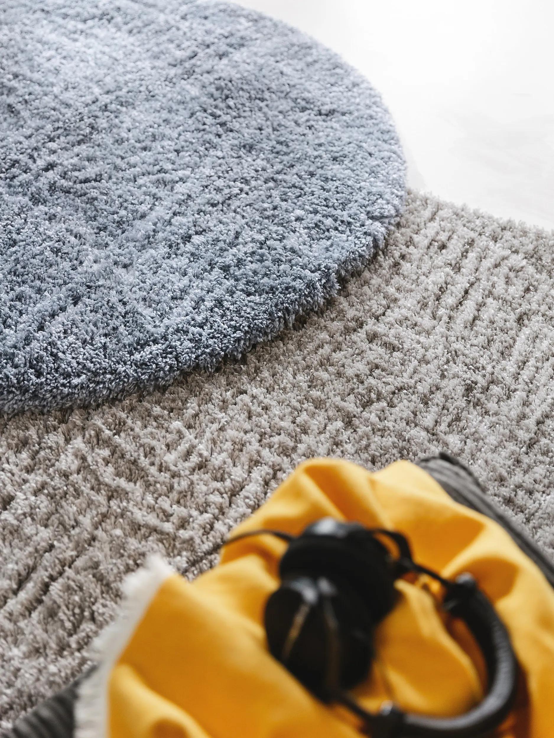 Shaggy Round Rug Ricky Blue