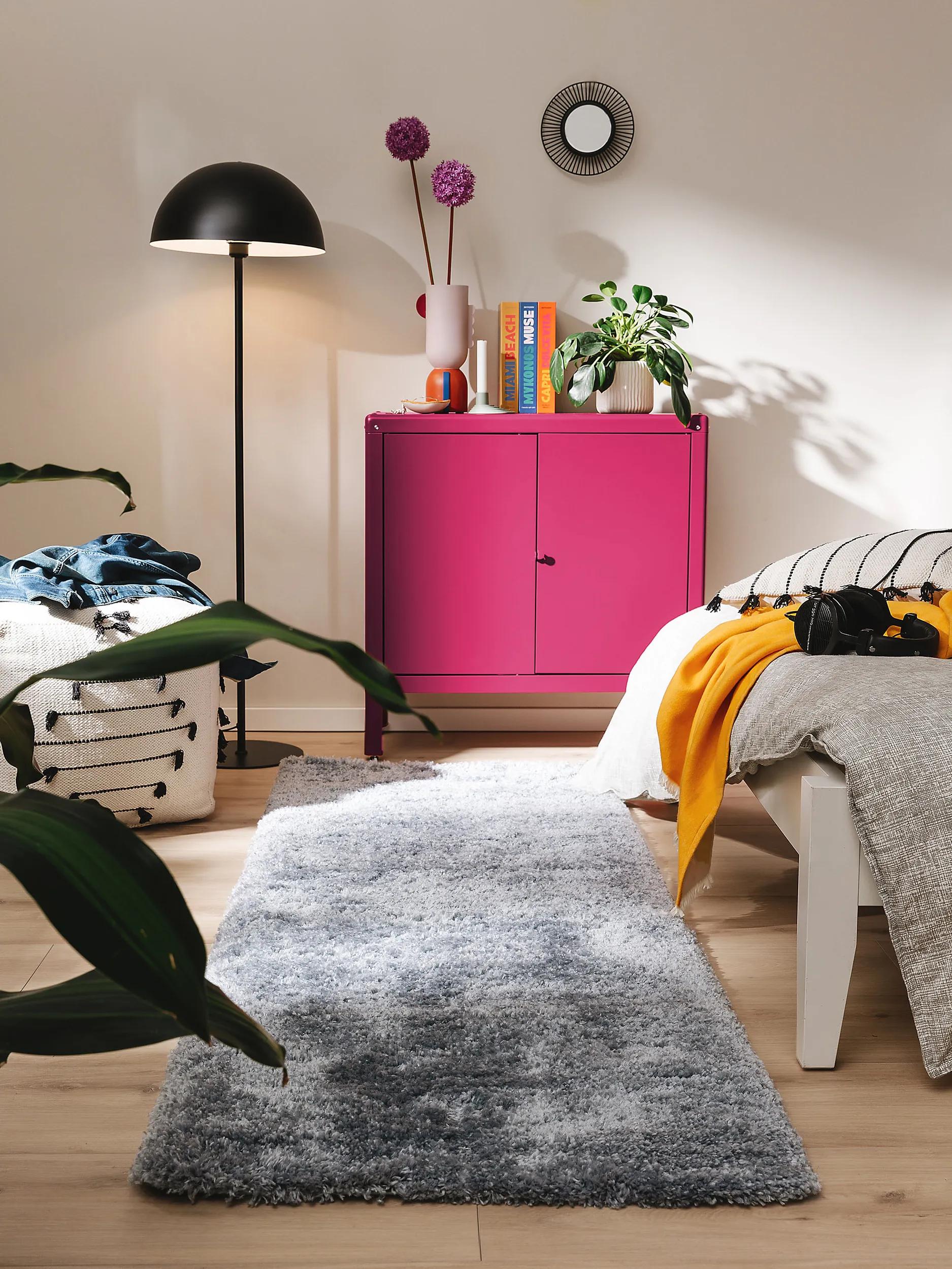 Shaggy rug Ricky Blue