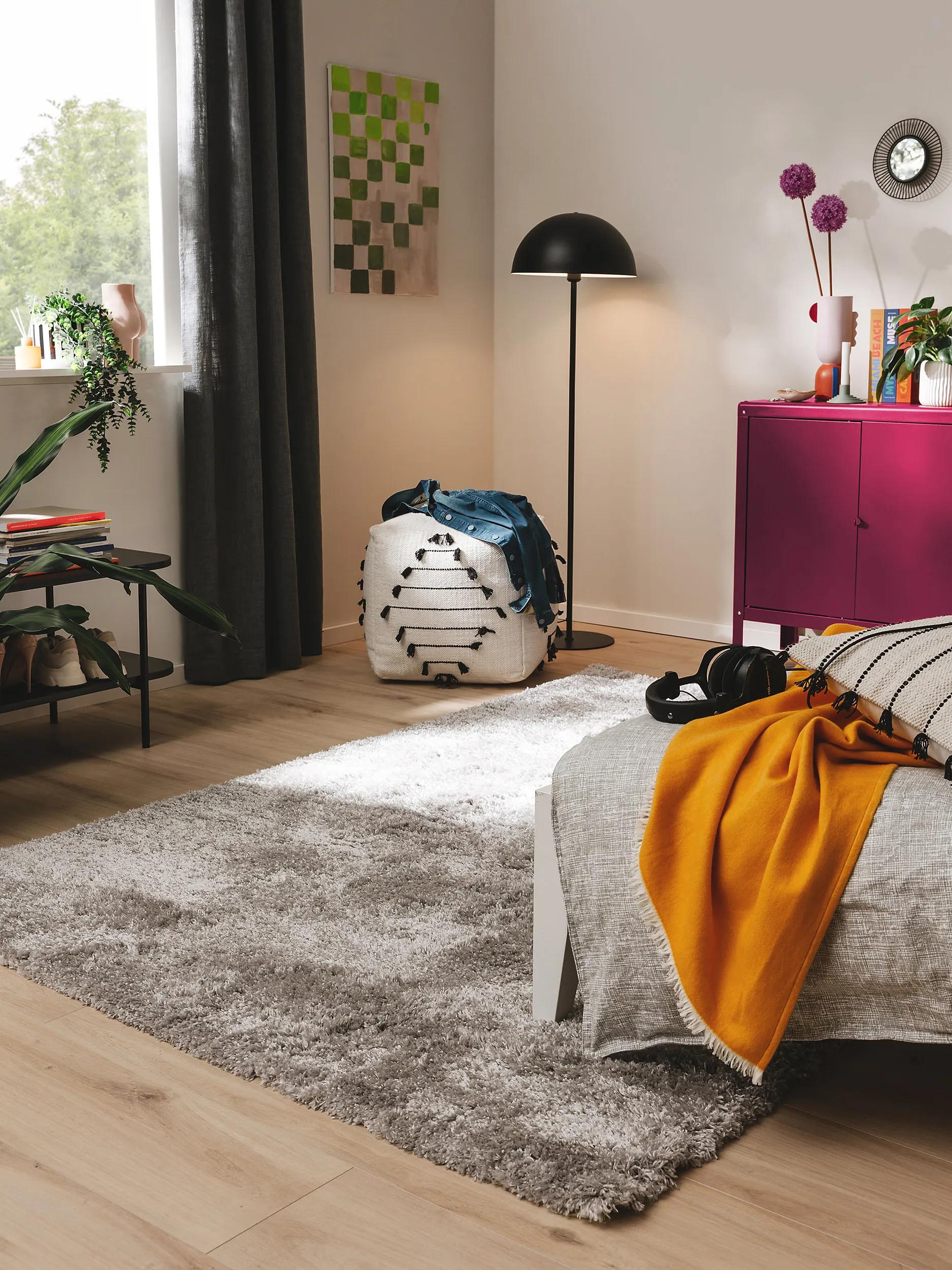 Shaggy rug Ricky Grey