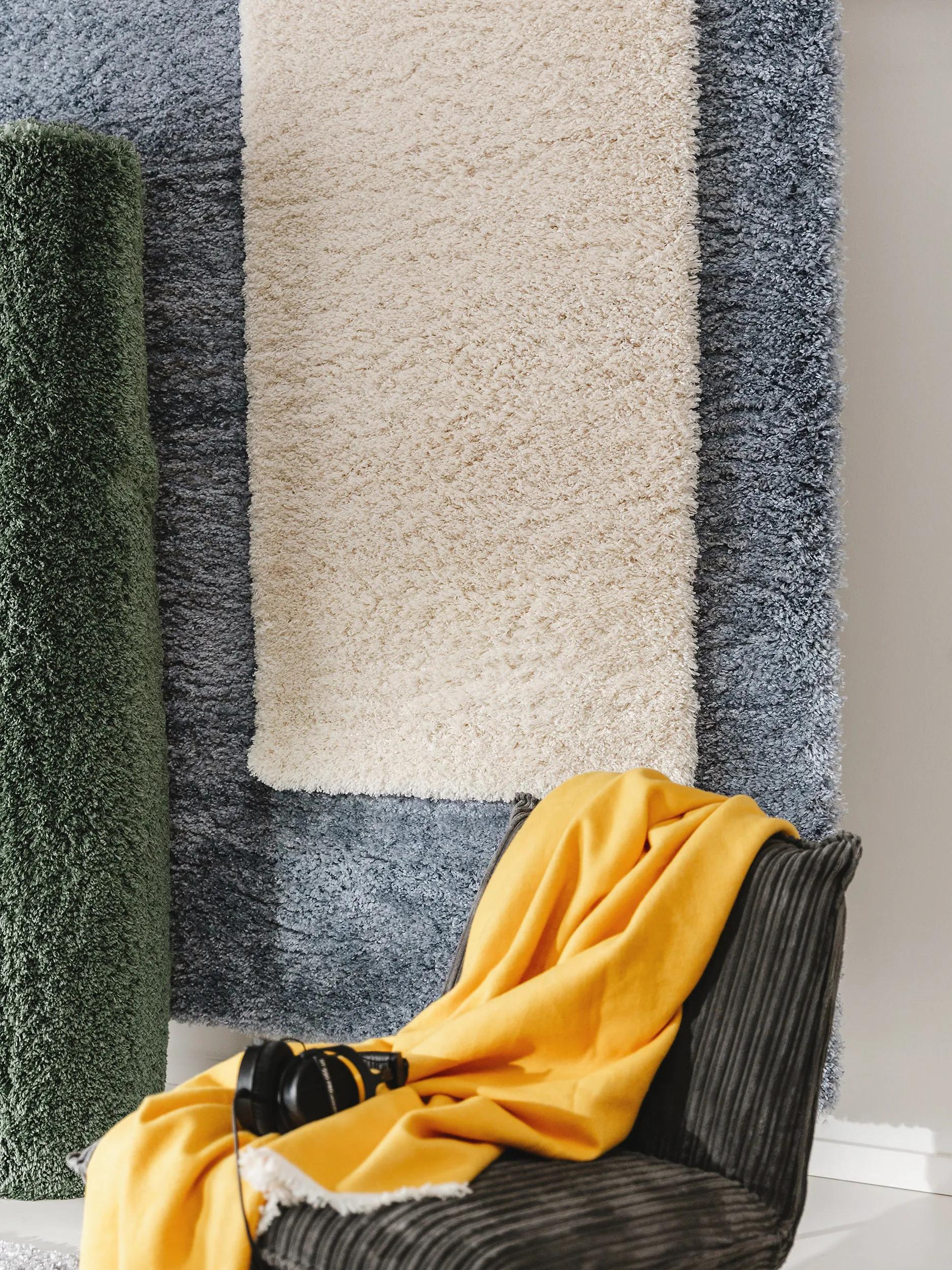 Shaggy rug Ricky Blue