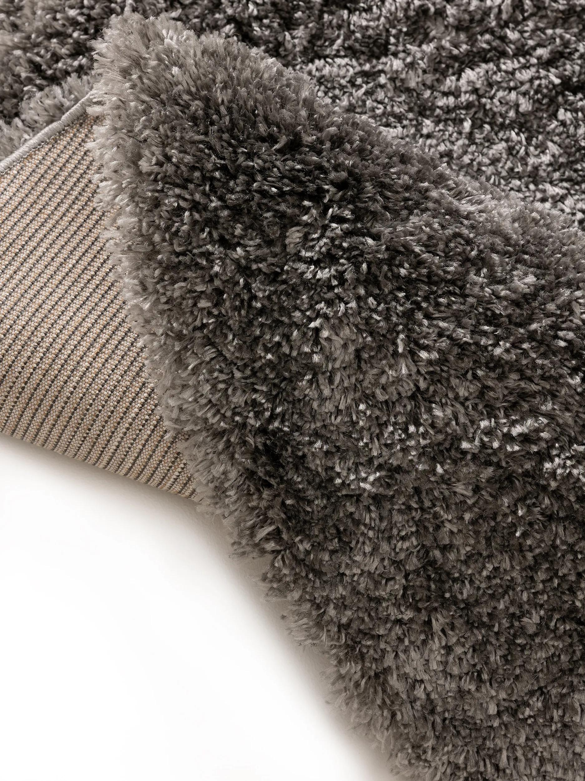 Shaggy Round Rug Ricky Charcoal