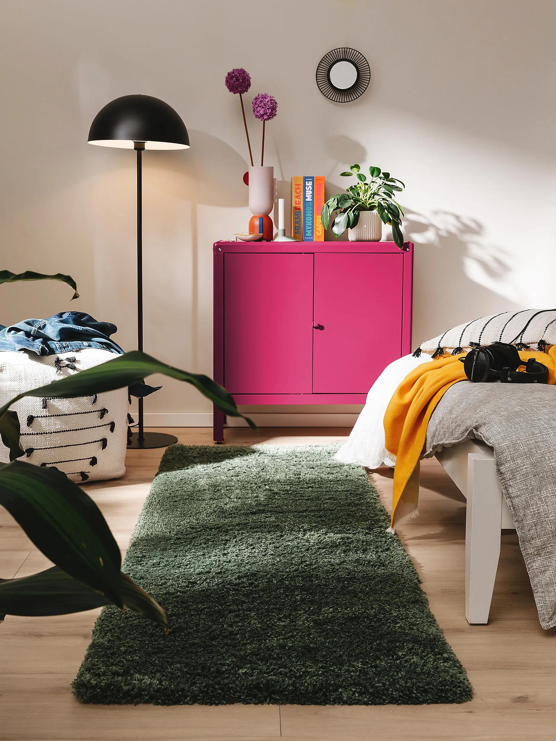 Shaggy rug Ricky Green