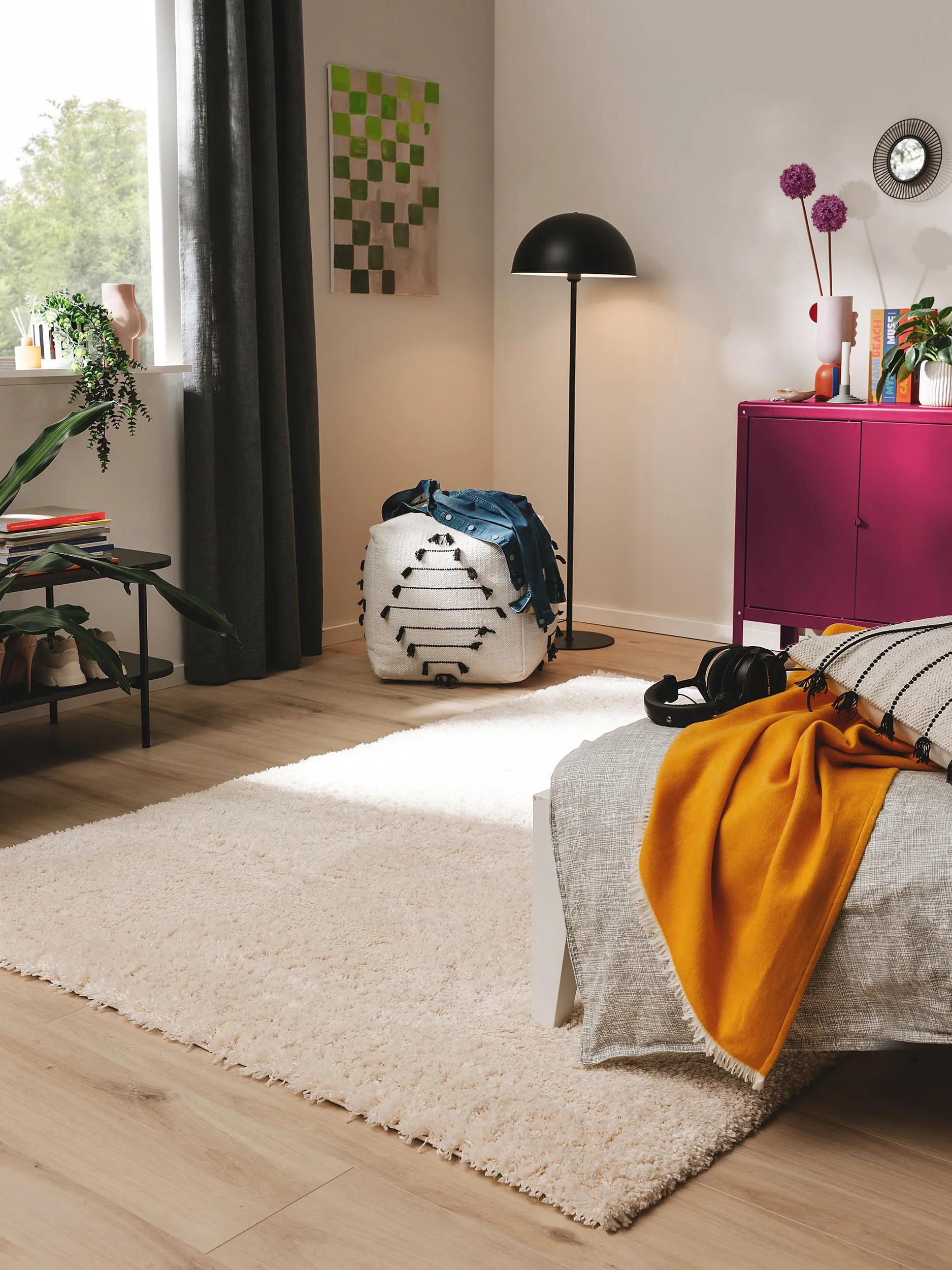 Shaggy rug Ricky Cream