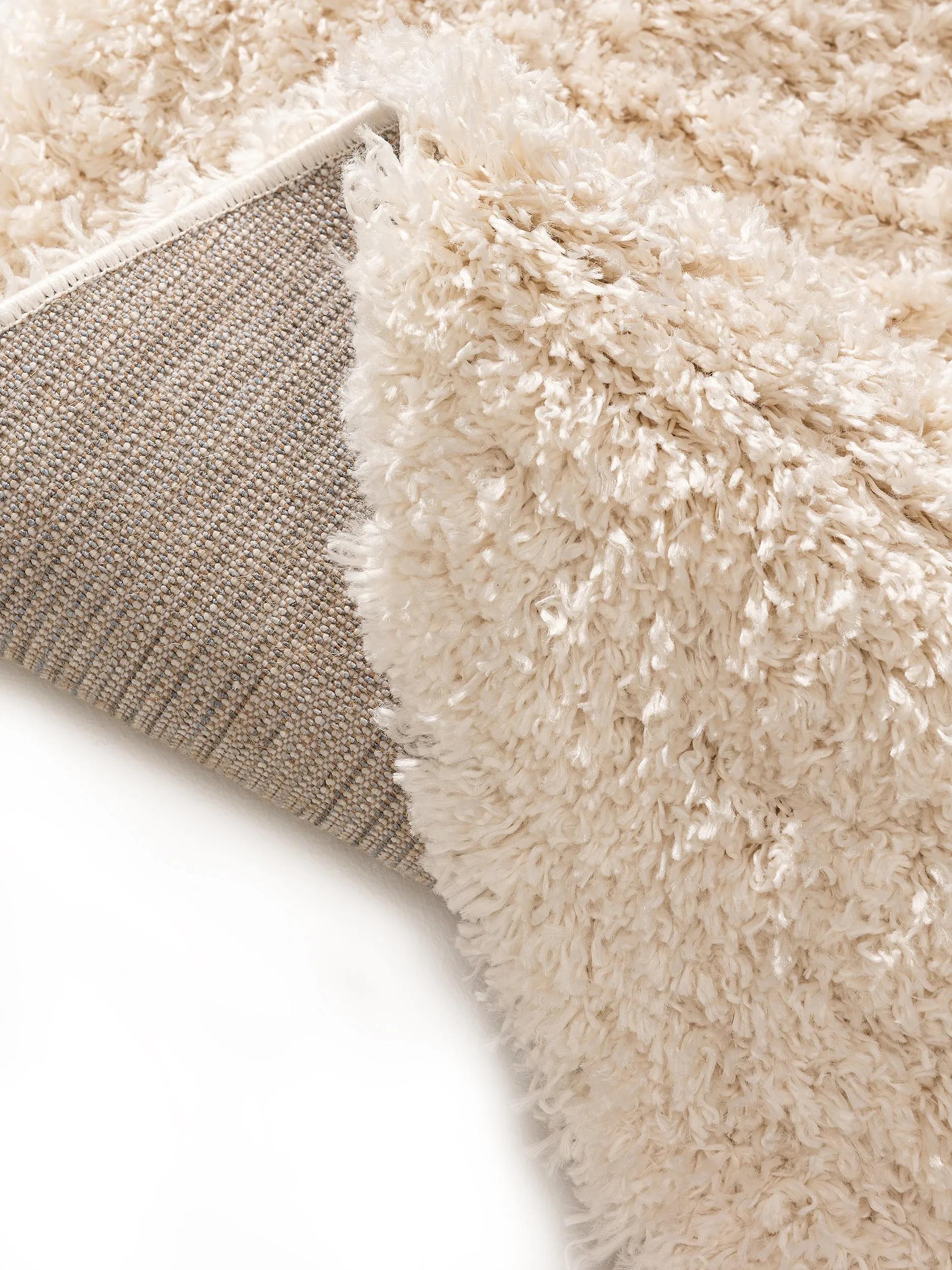 Shaggy Round Rug Ricky Cream