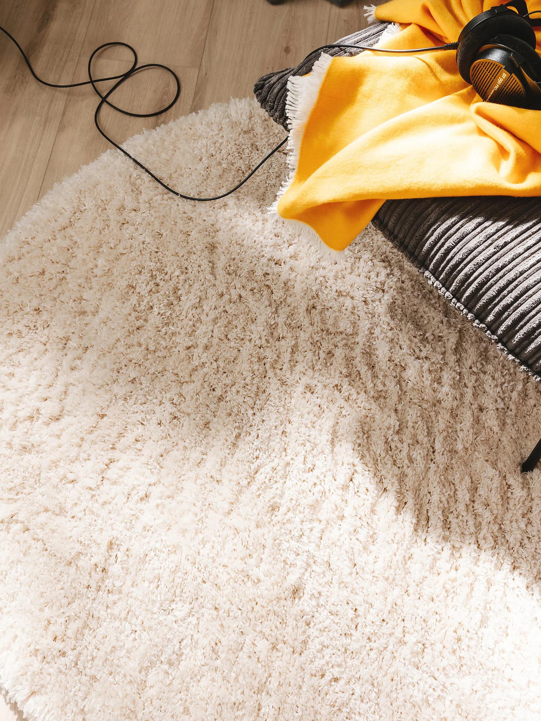 Shaggy Round Rug Ricky Cream