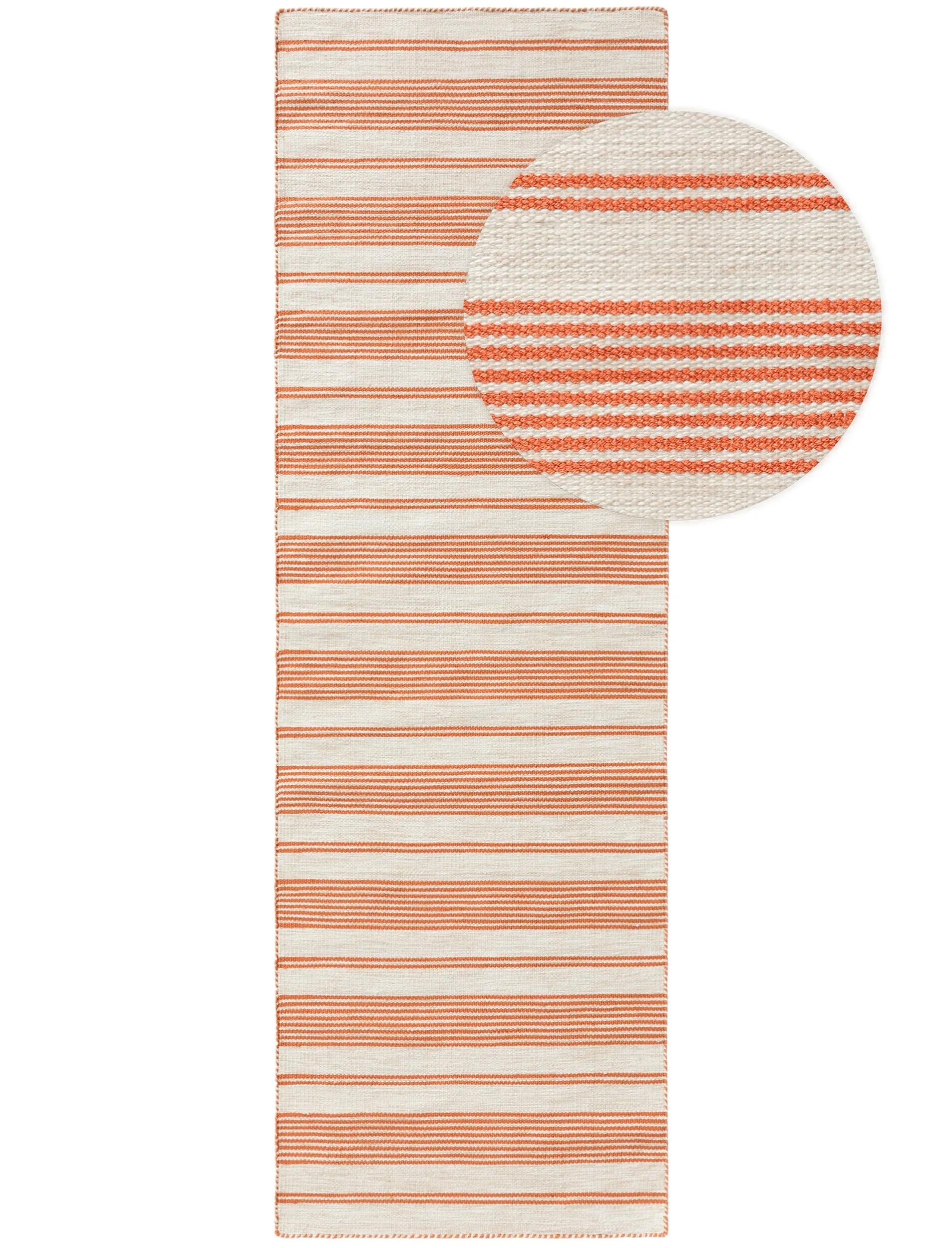 In- & Outdoor Runner Rida Beige/Orange