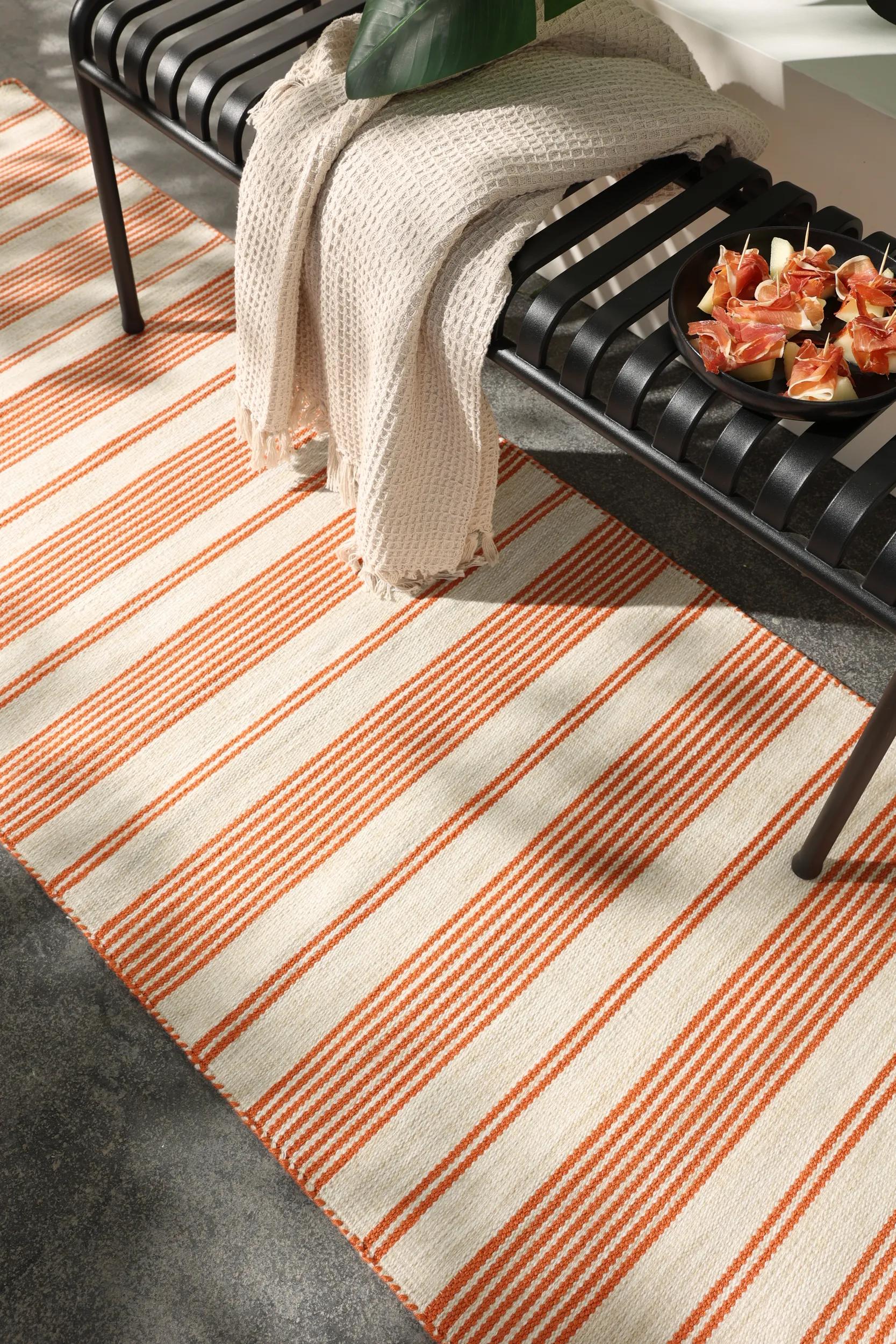 In- & Outdoor Runner Rida Beige/Orange