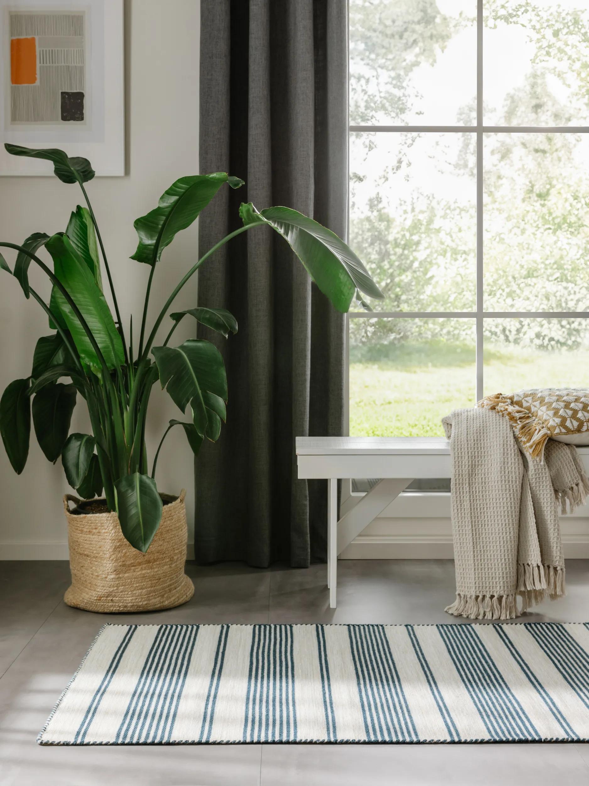 In- & Outdoor Runner Rida Beige/Blue