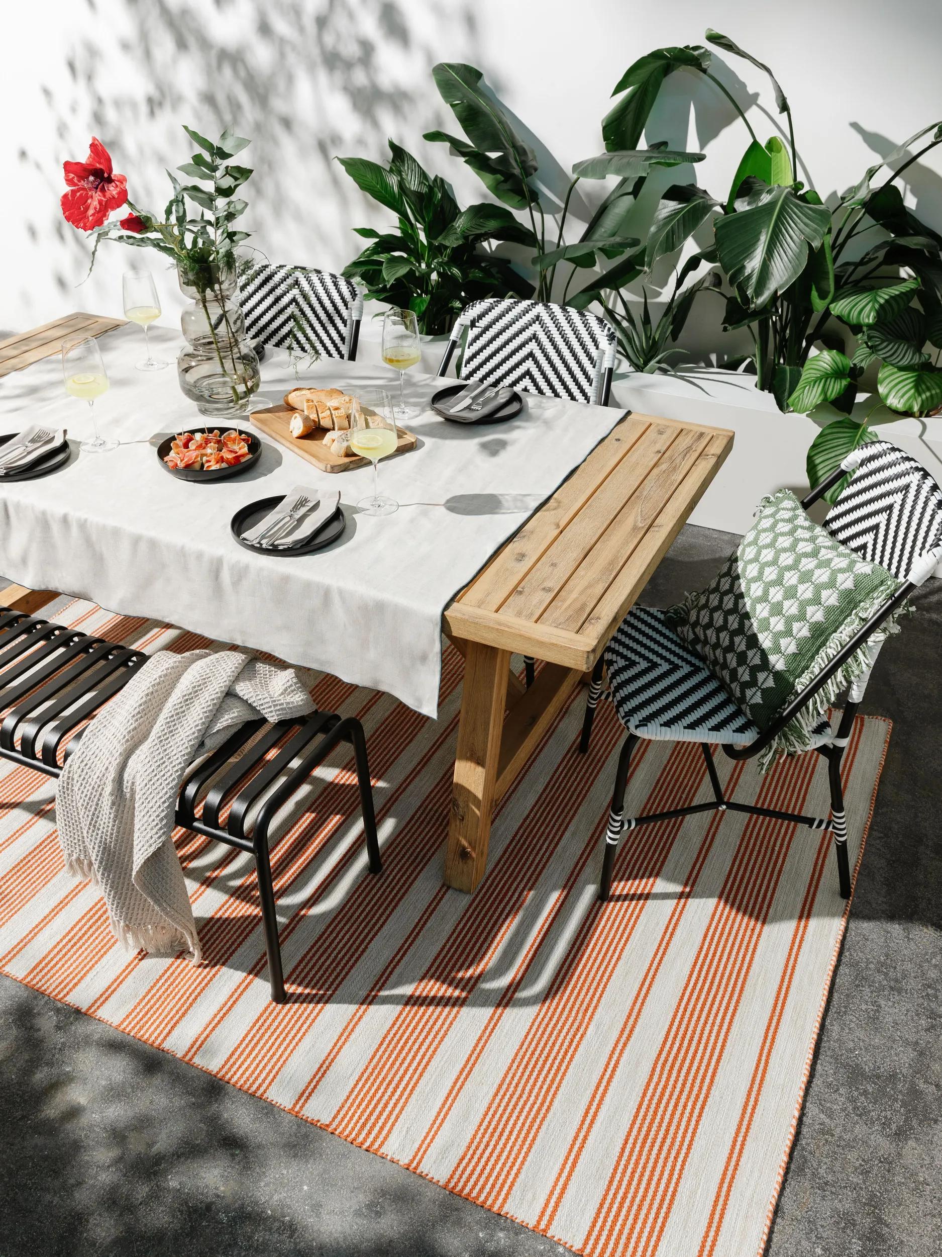 In- & Outdoor Rug Rida Beige/Orange