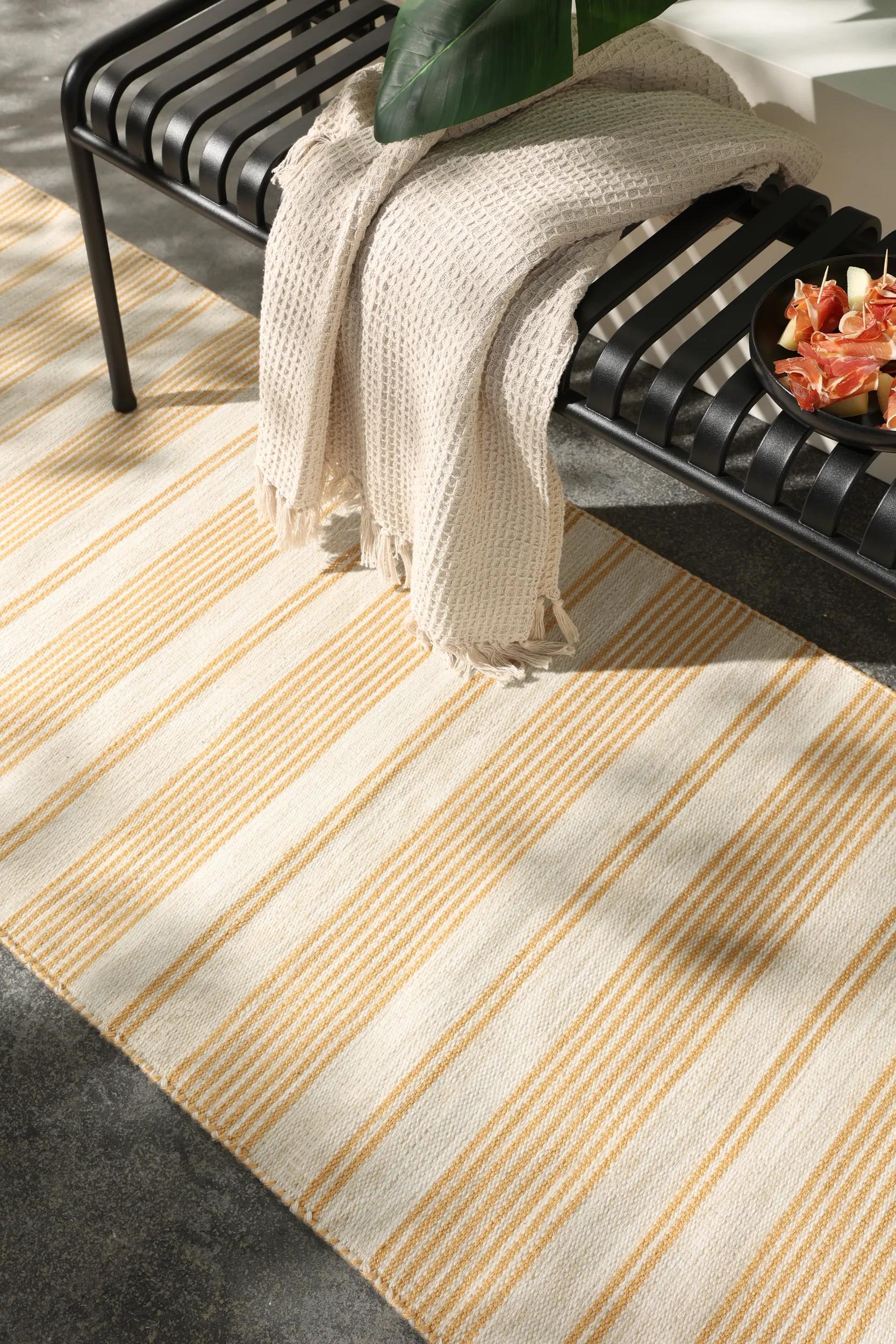 In- & Outdoor Runner Rida Beige/Yellow