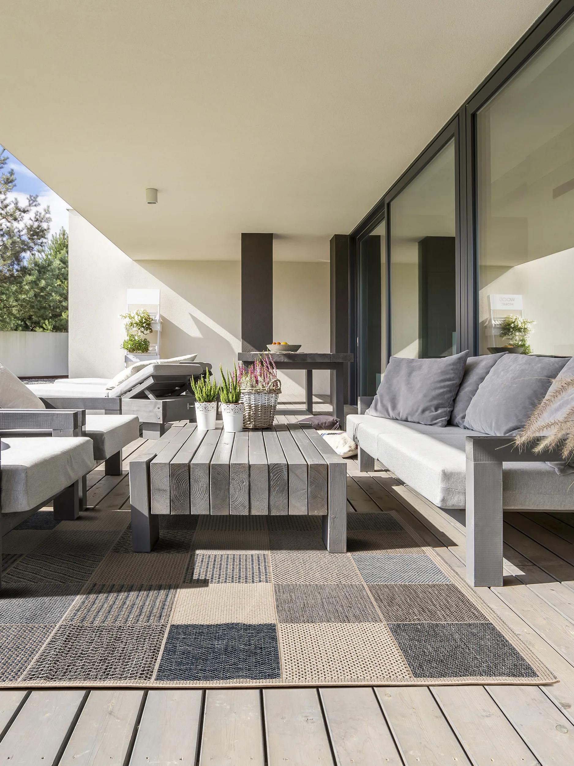 Corredor para interior y exterior River Blue