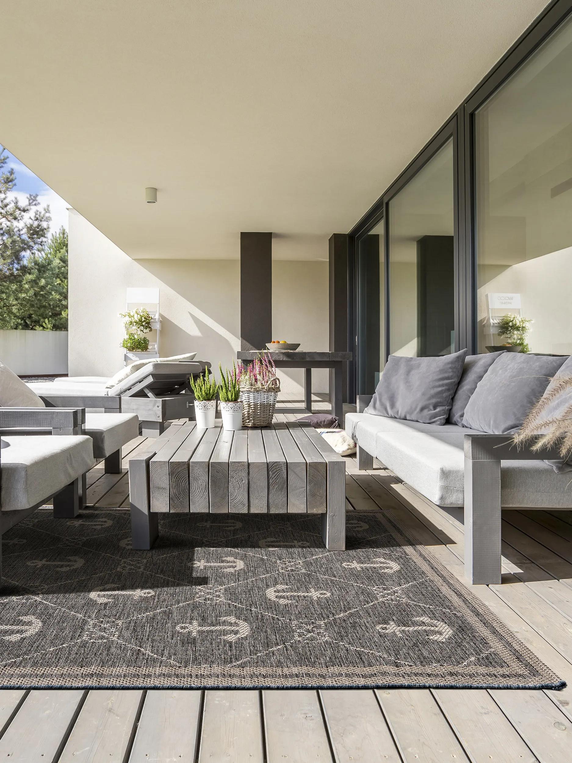 In- & Outdoor Teppich River Blue