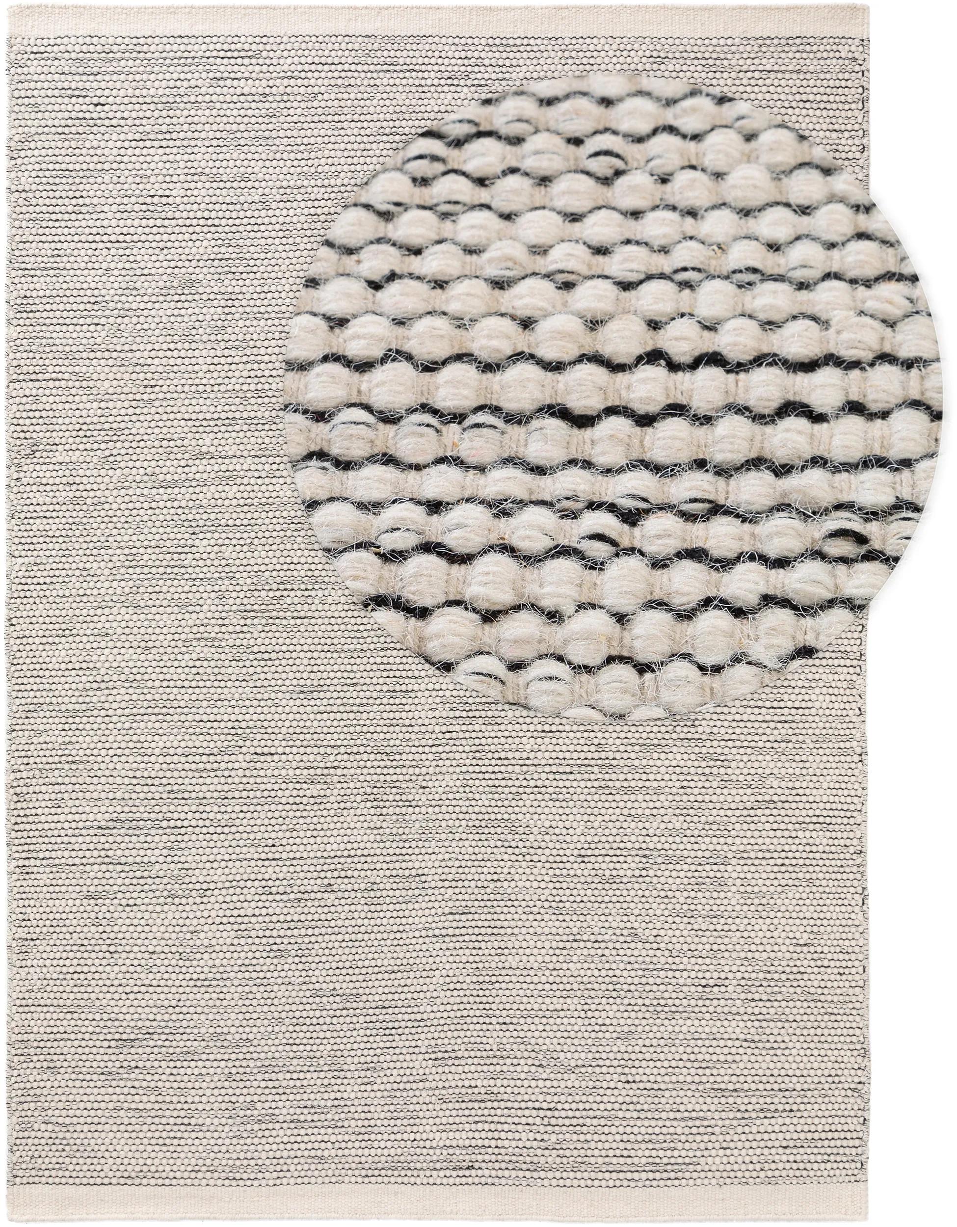 Wool Rug Rocco Beige/Black