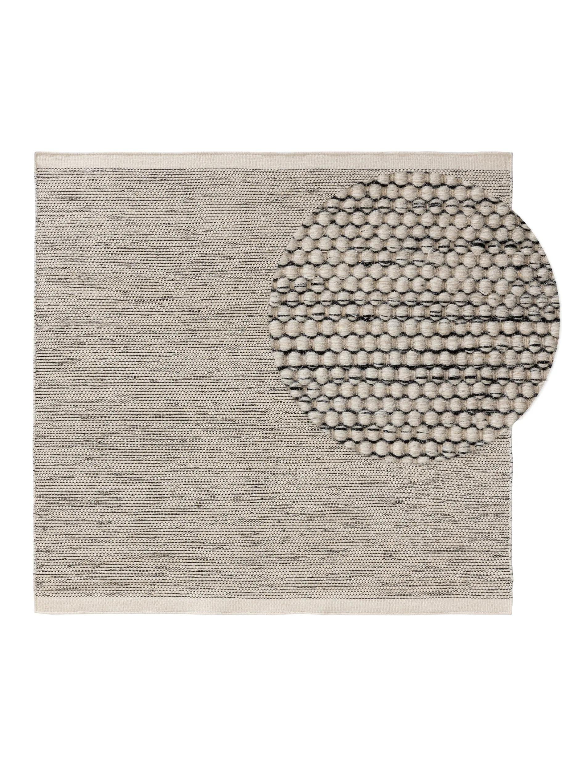 Wool Rug Rocco Beige/Black