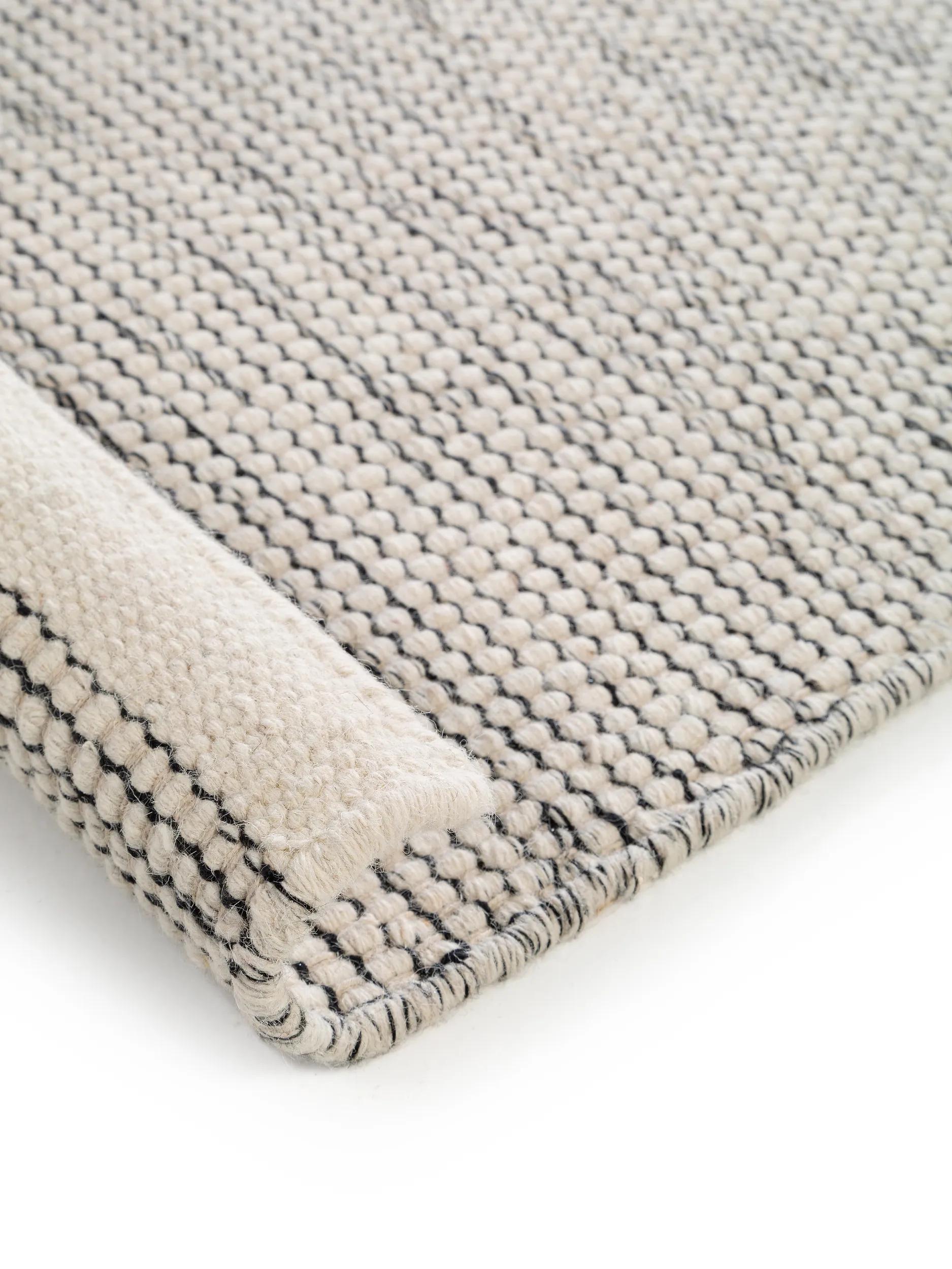Wool Rug Rocco Beige/Black