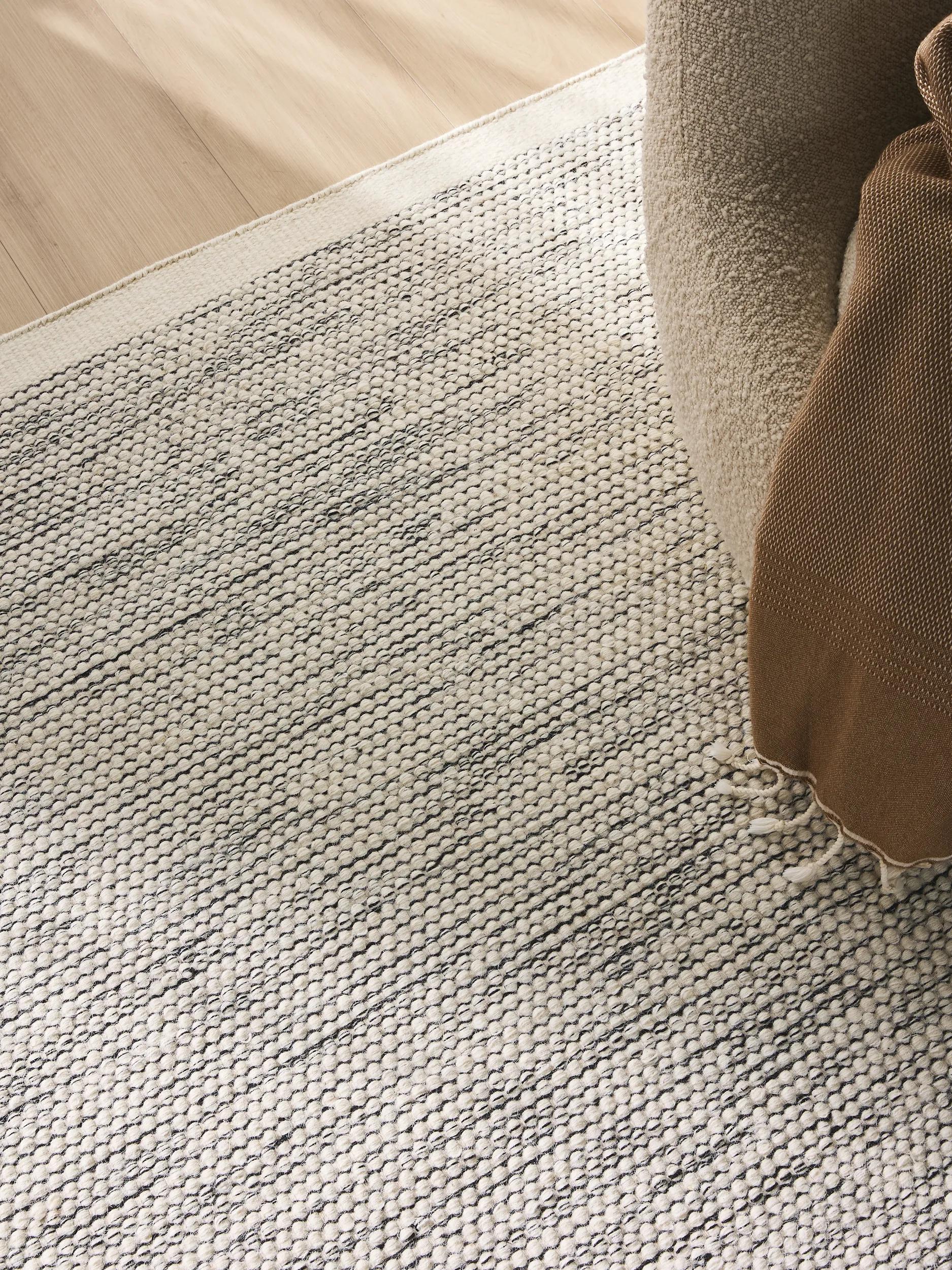 Wool Rug Rocco Beige/Black