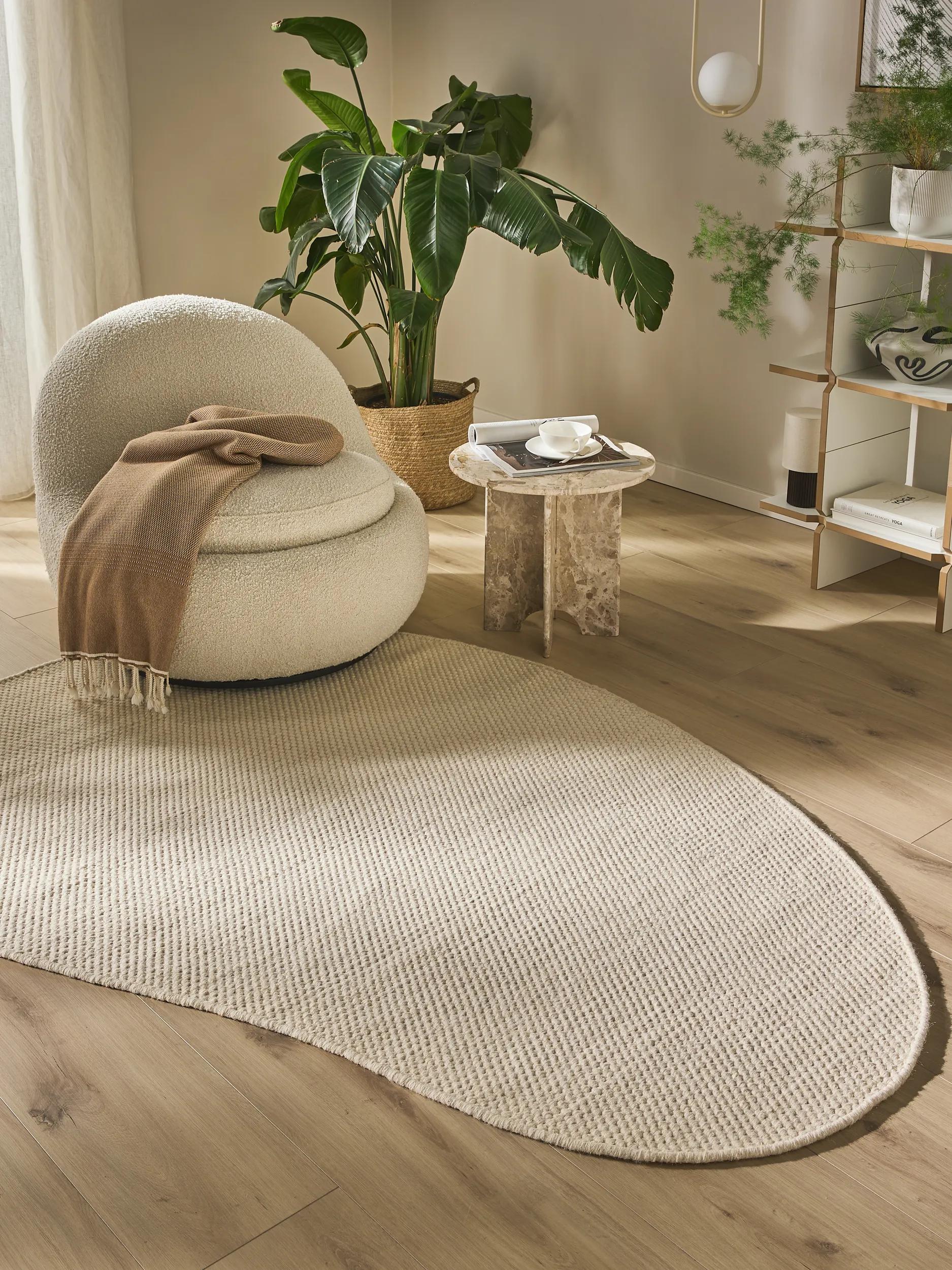 Wool Rug Rocco White