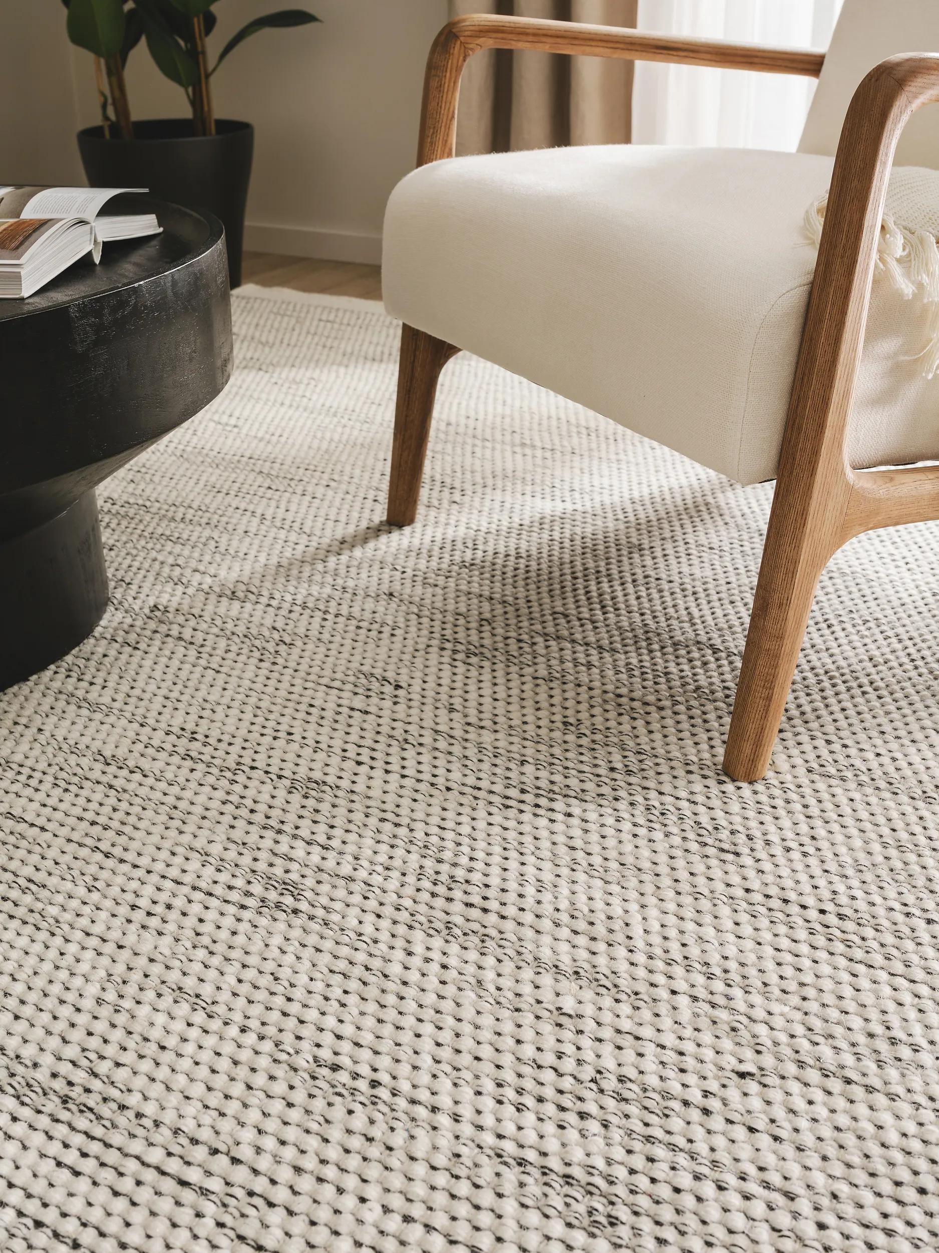Wool Rug Rocco Beige/Black