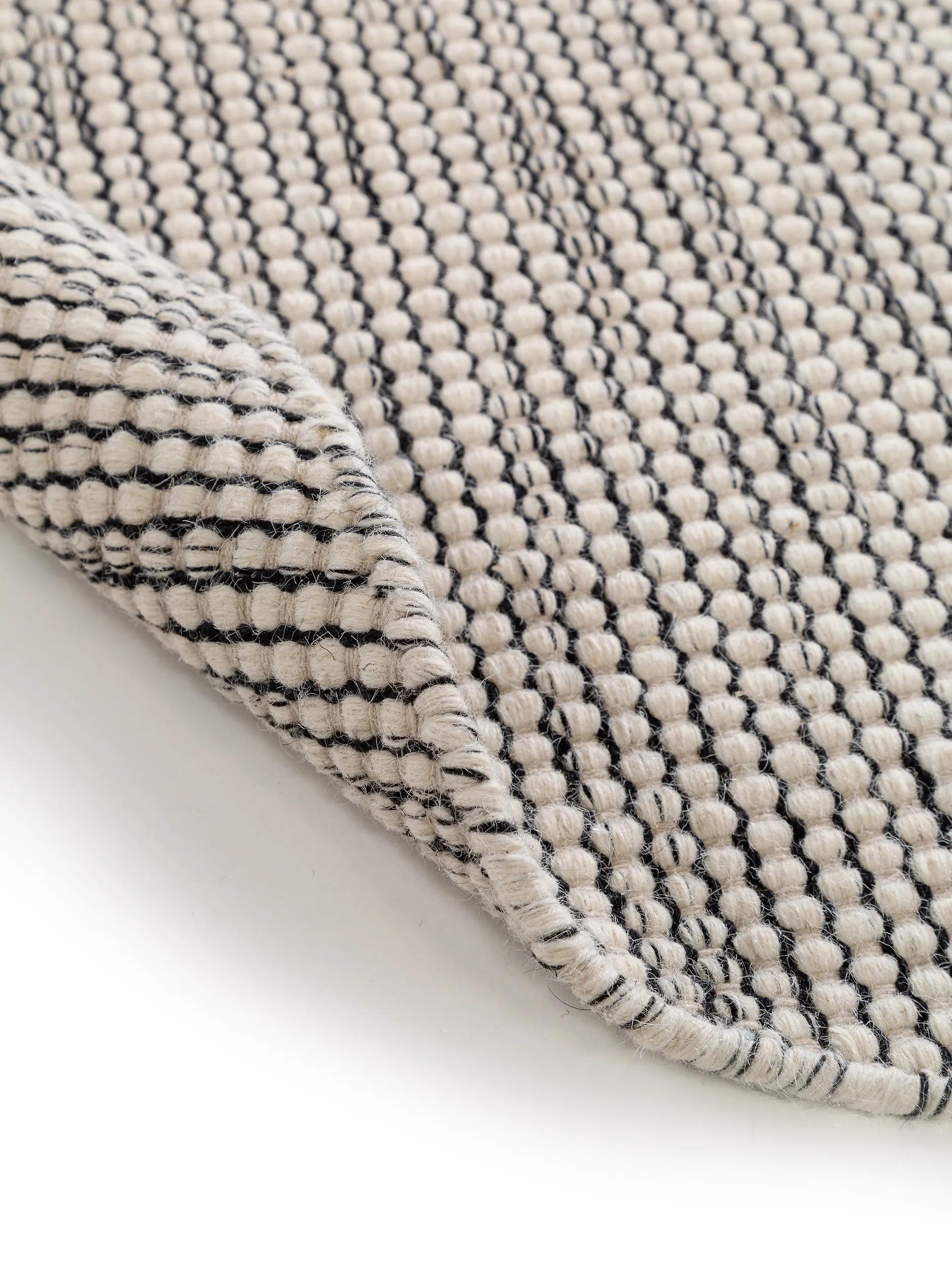 Wool Rug Rocco Beige/Black