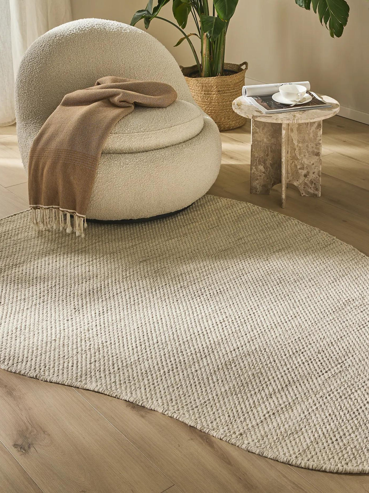 Wool Rug Rocco Cream