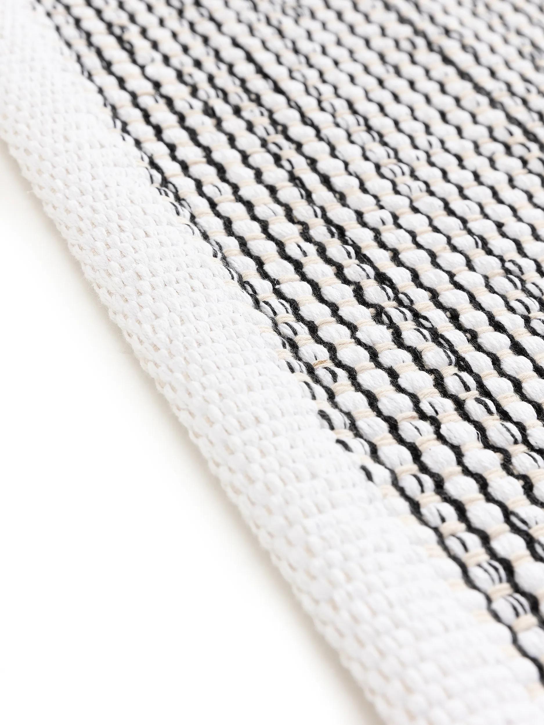 Cotton Rug Ron Beige/Black