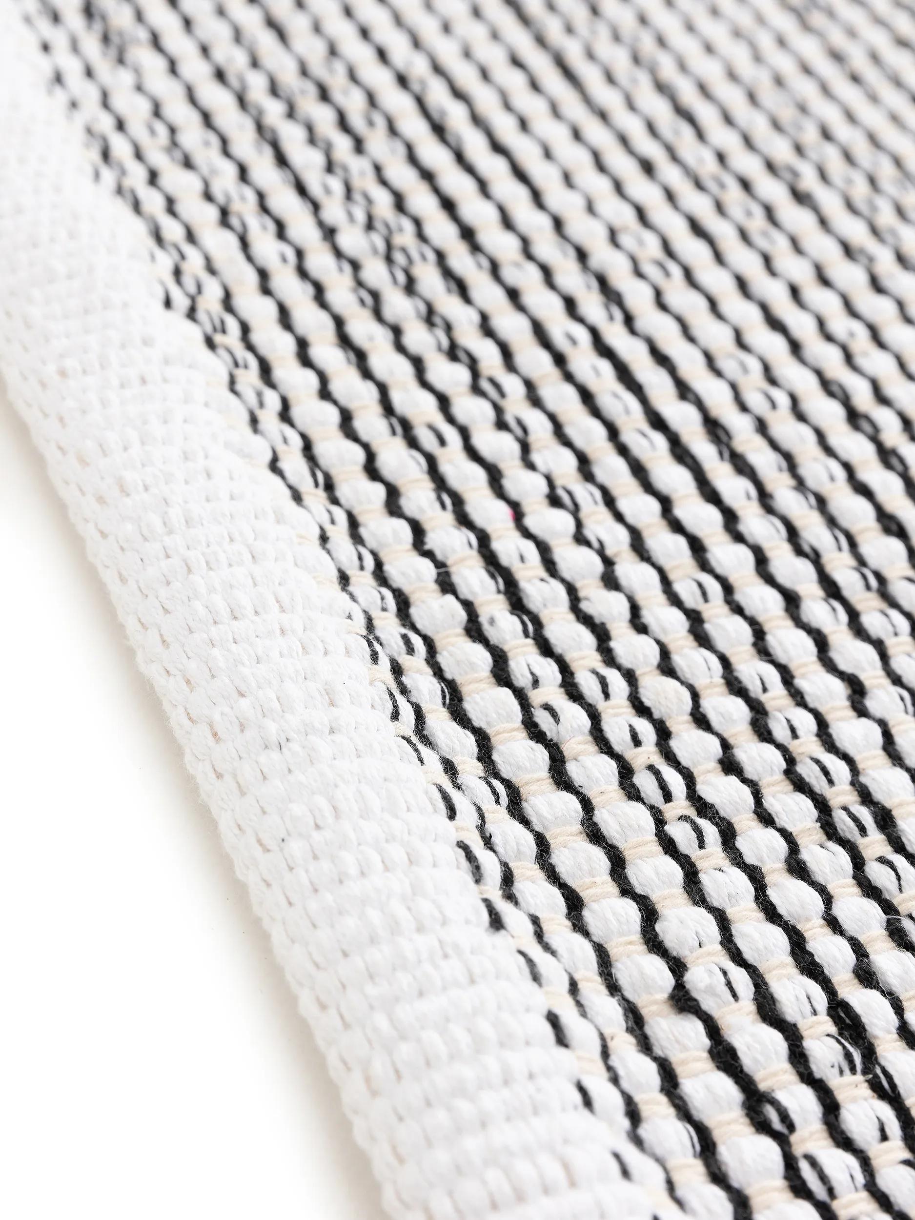 Cotton Rug Ron Beige/Black