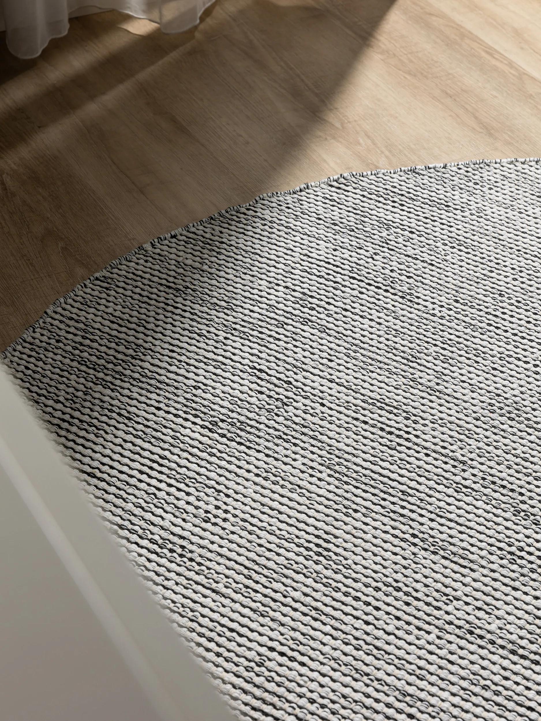 Cotton Rug Ron Beige/Black