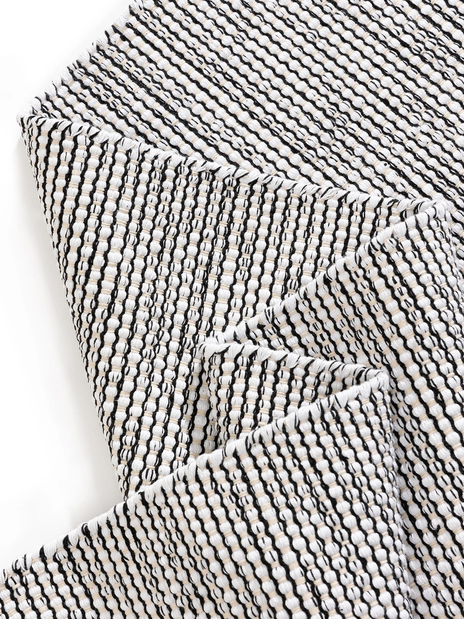 Cotton Rug Ron Beige/Black