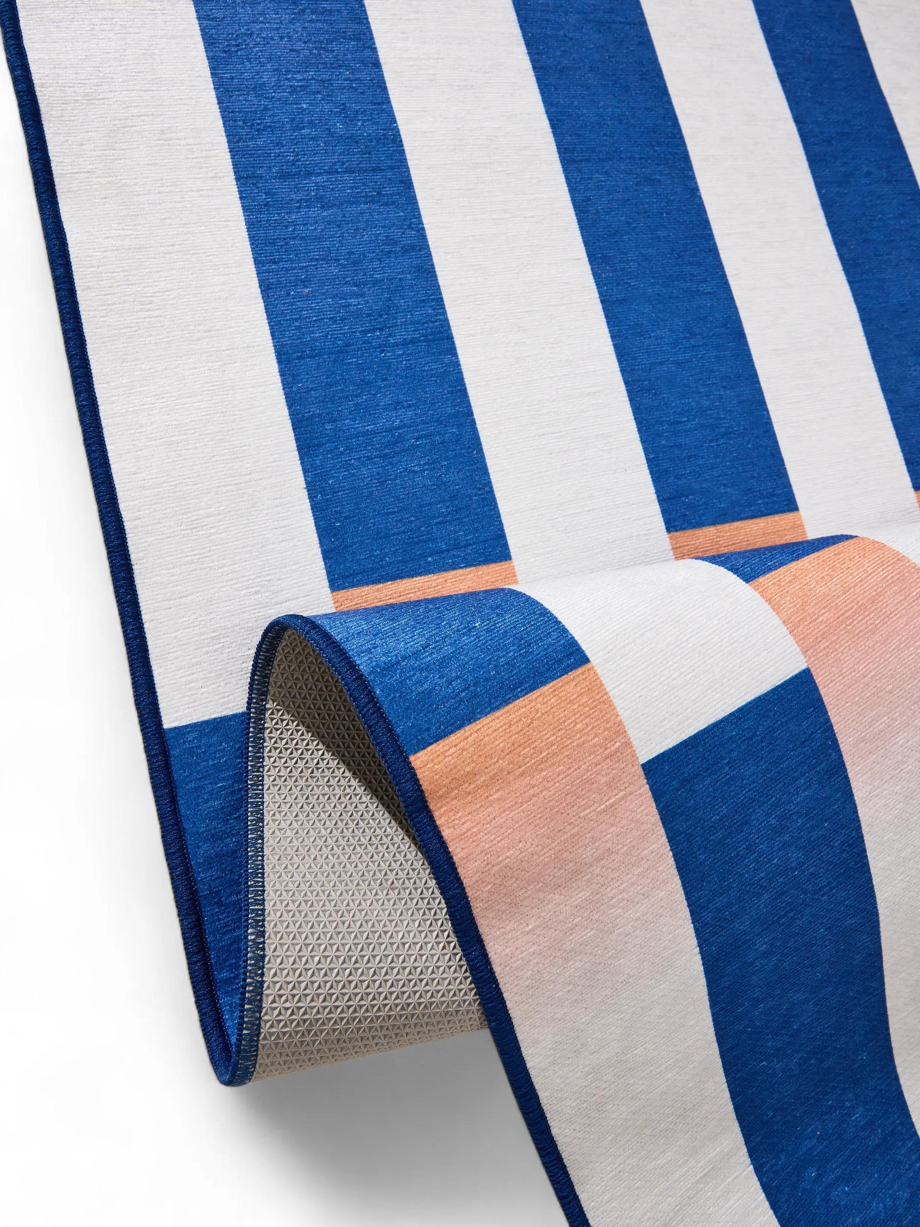 Flat Weave Rug Rory Blue