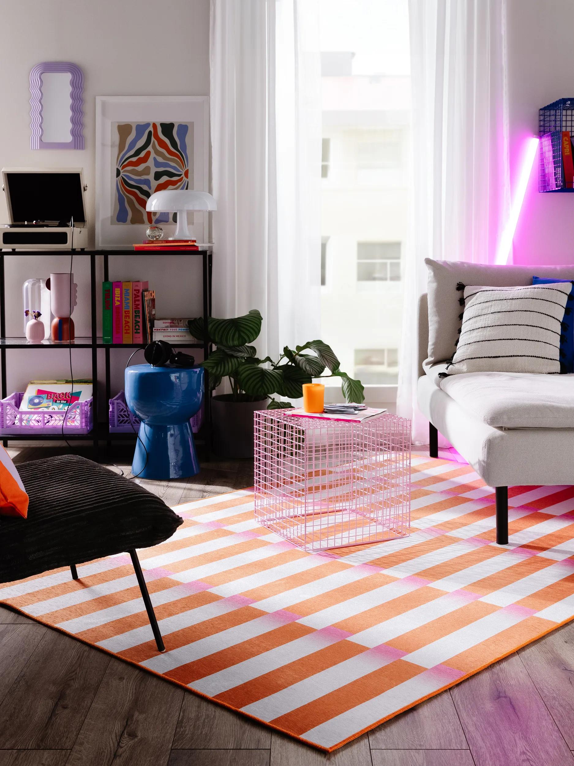 Flat Weave Rug Rory Orange