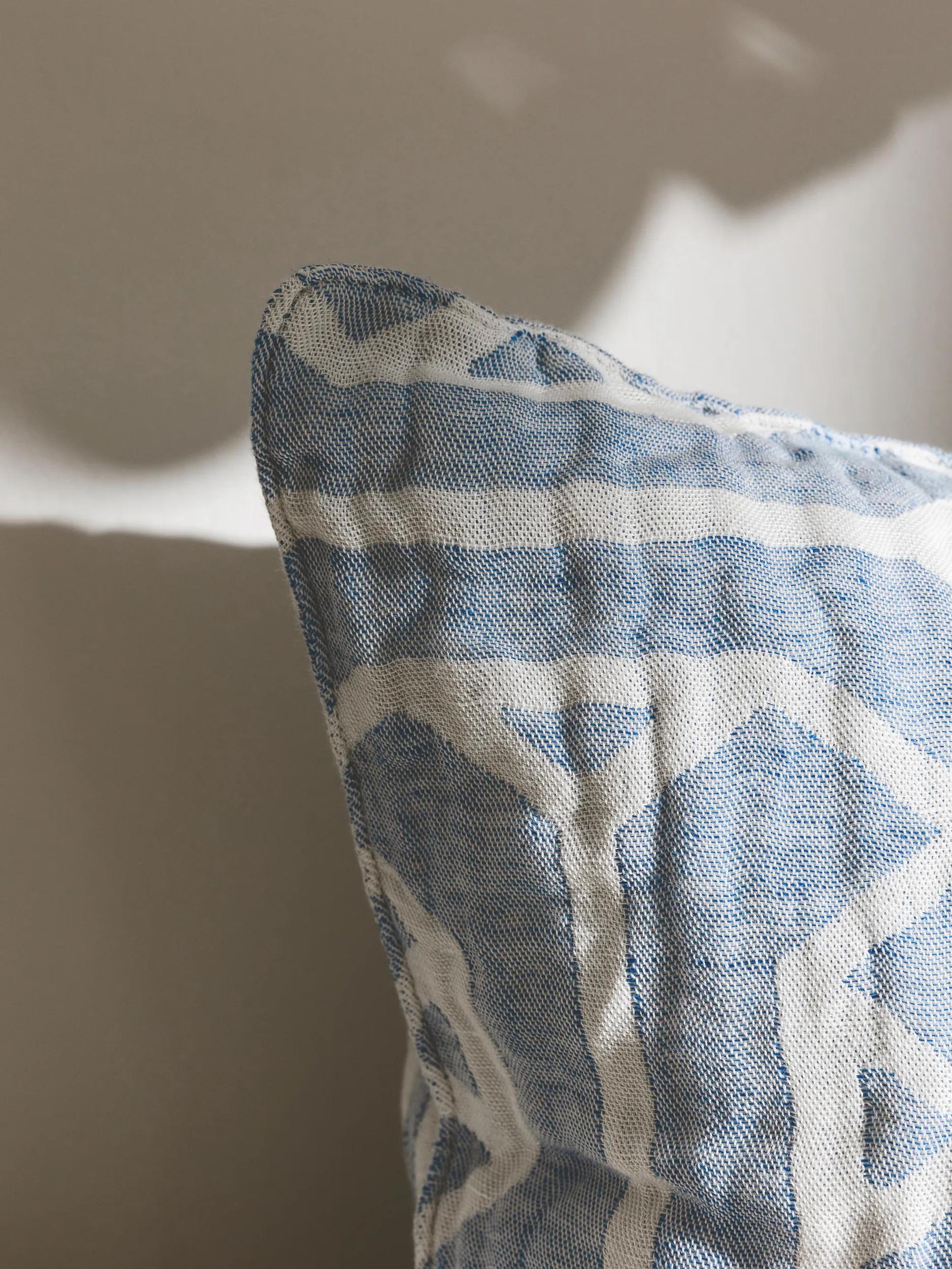 Linen mix cushion cover Sabine Blue