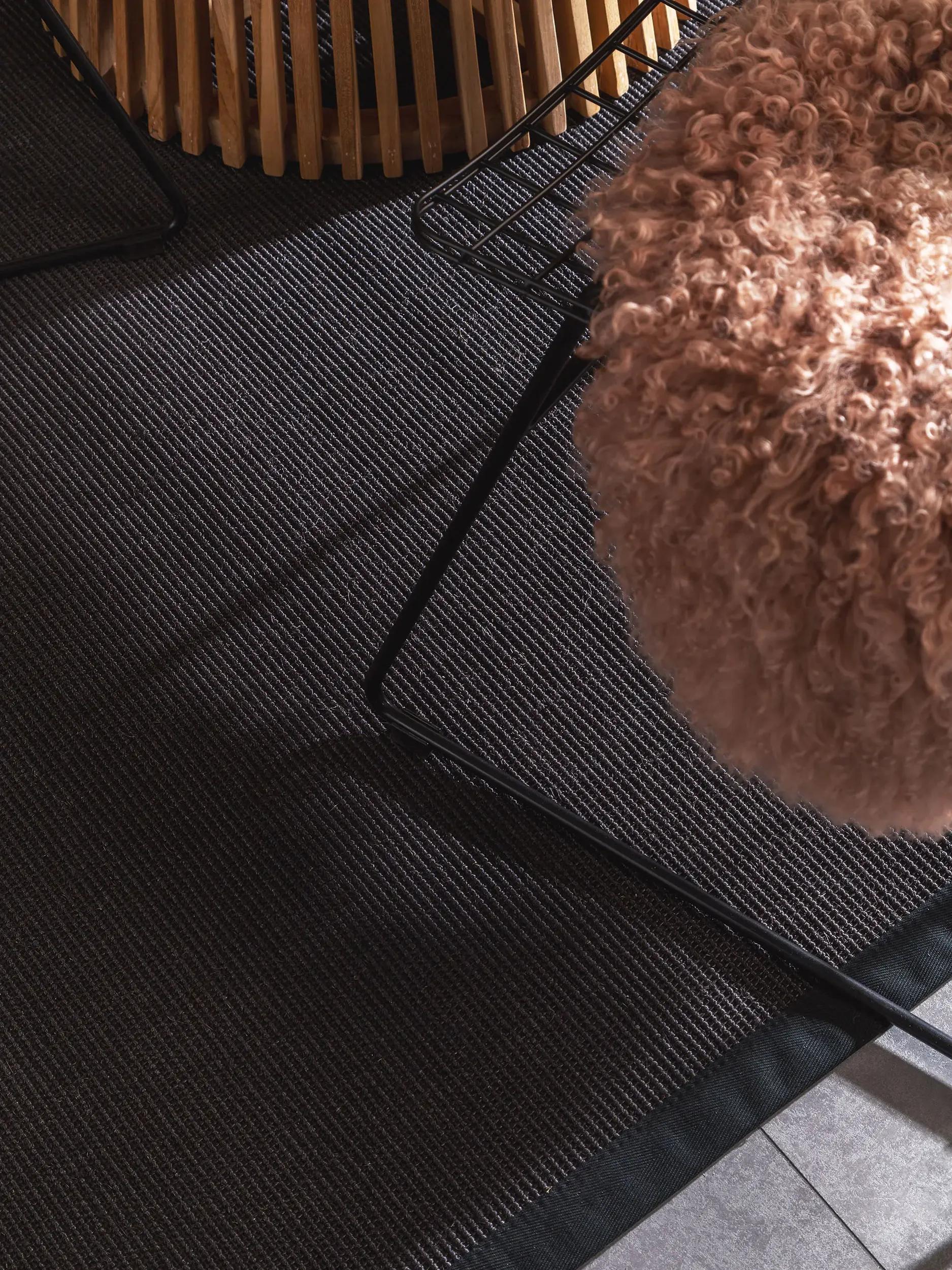 Sisal Rug Sana Black