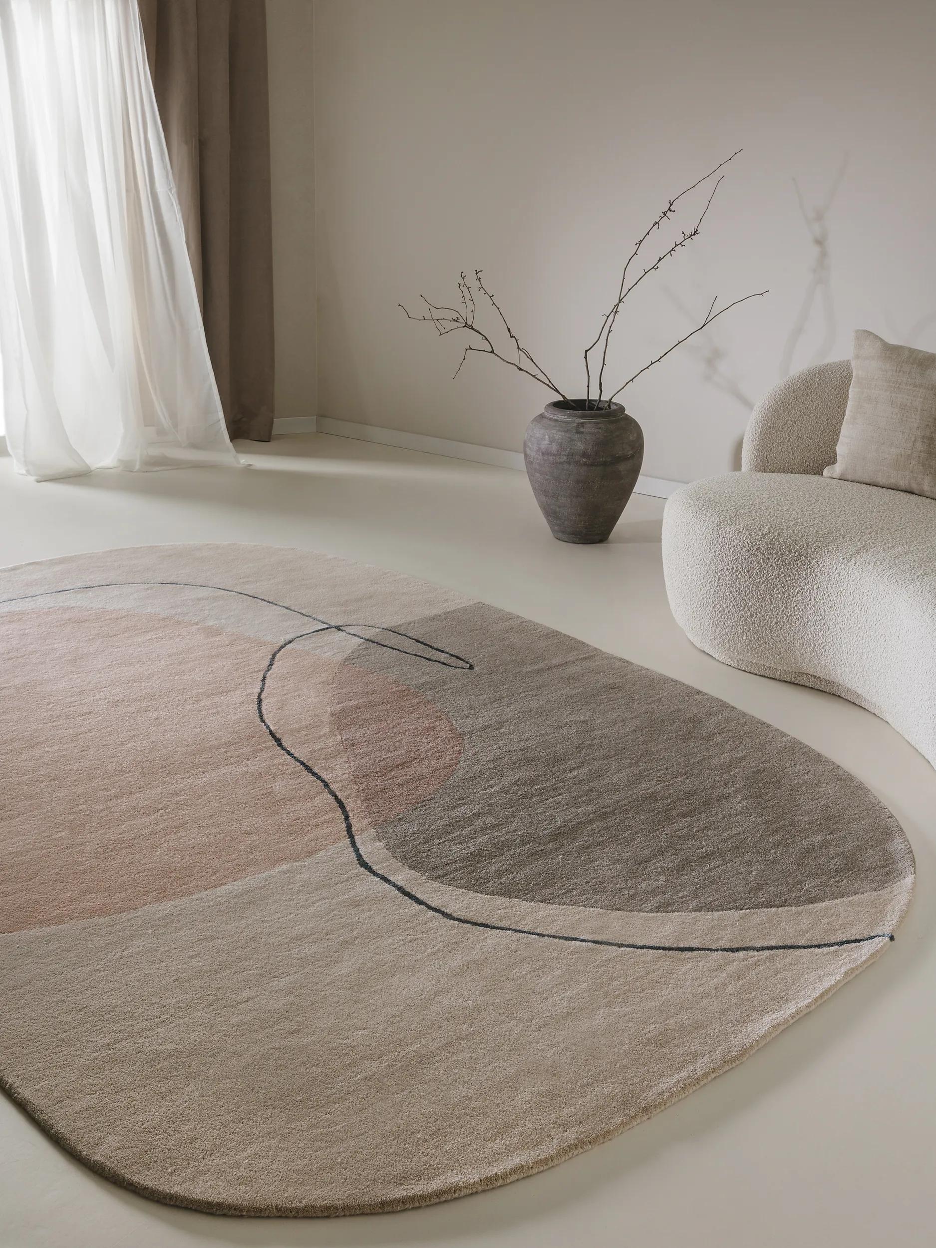 Wool Rug Shape Multicolour