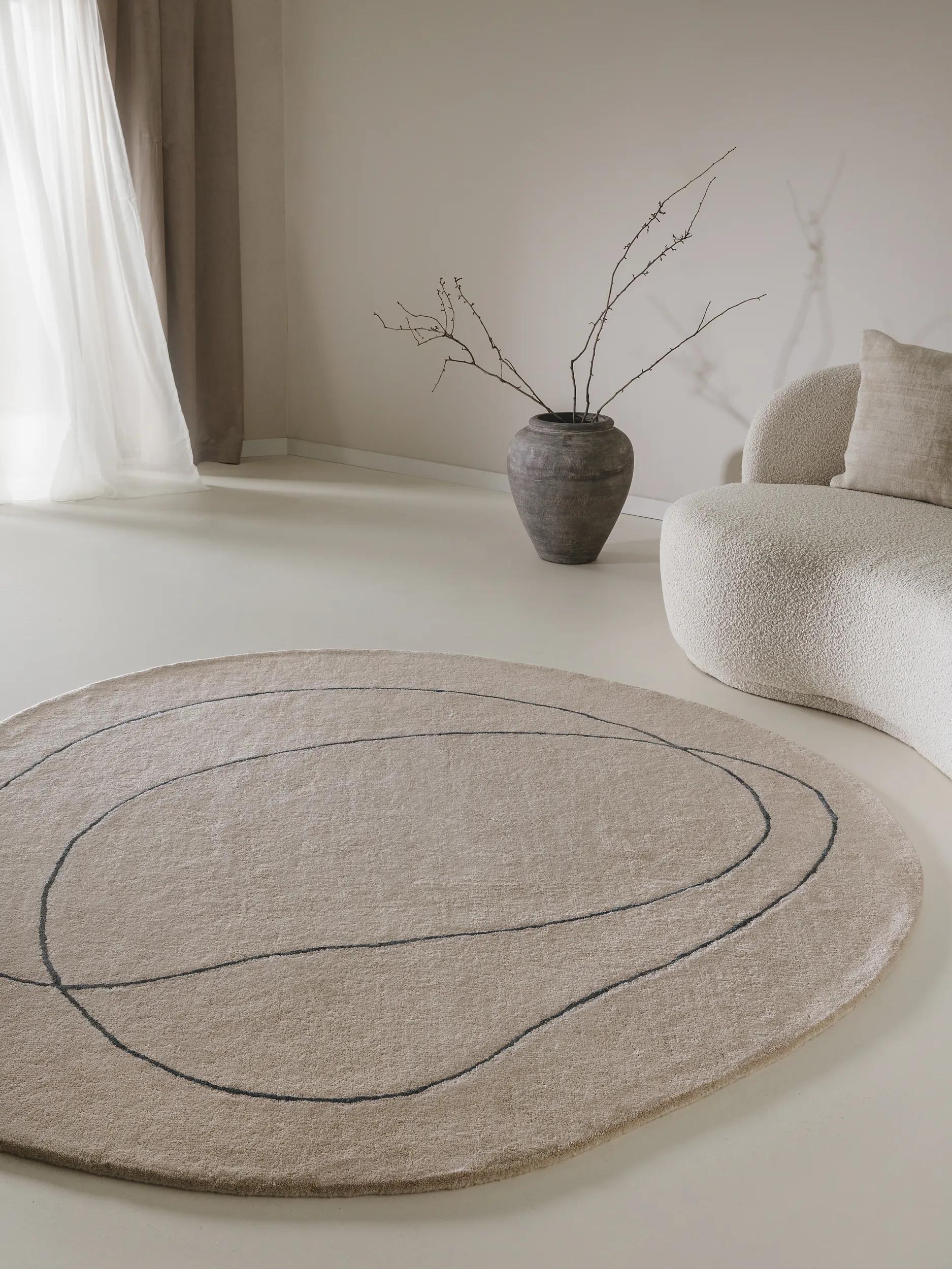 Wool Rug Shape Cream
