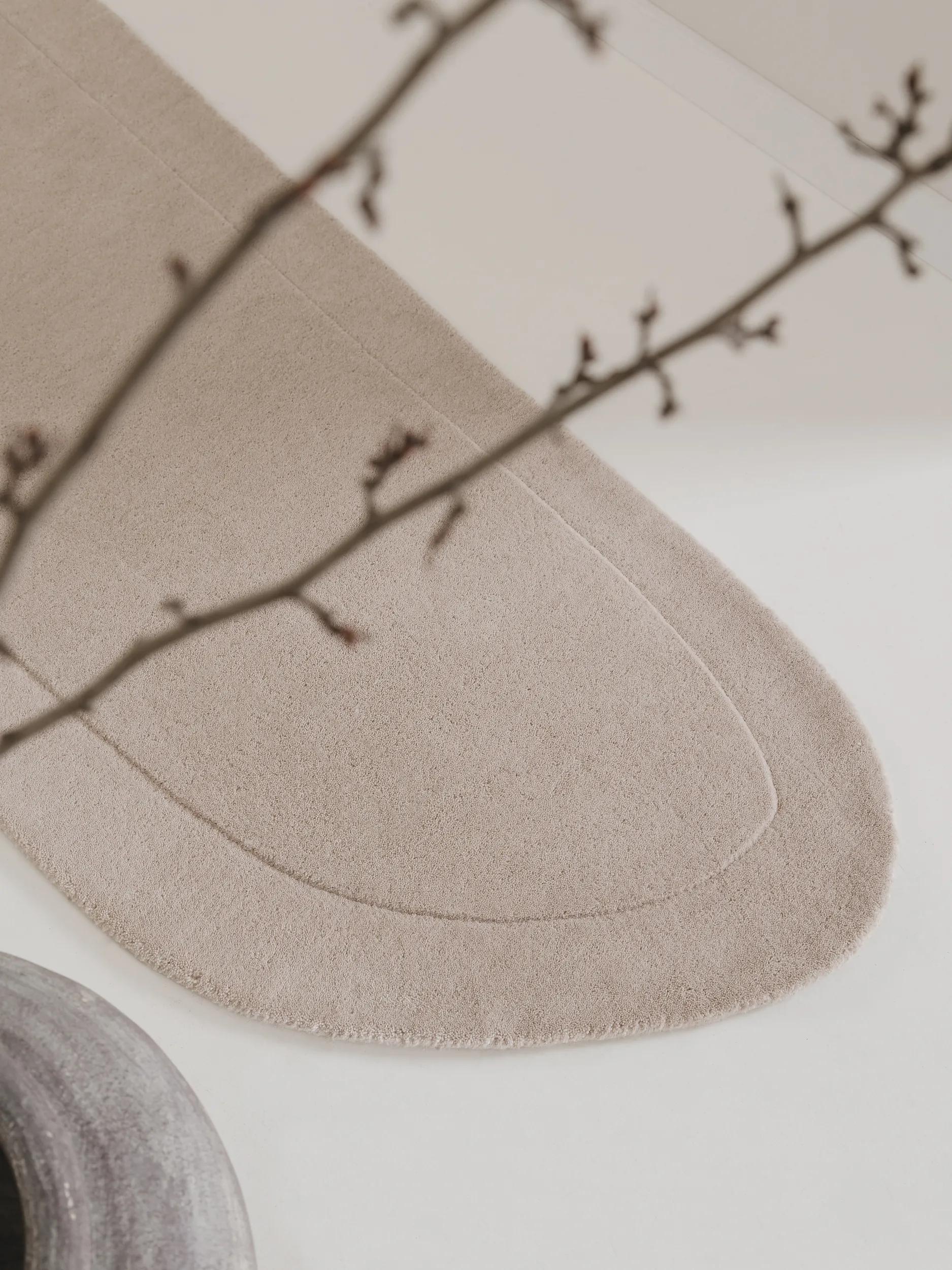 Wool Rug Shape Cream