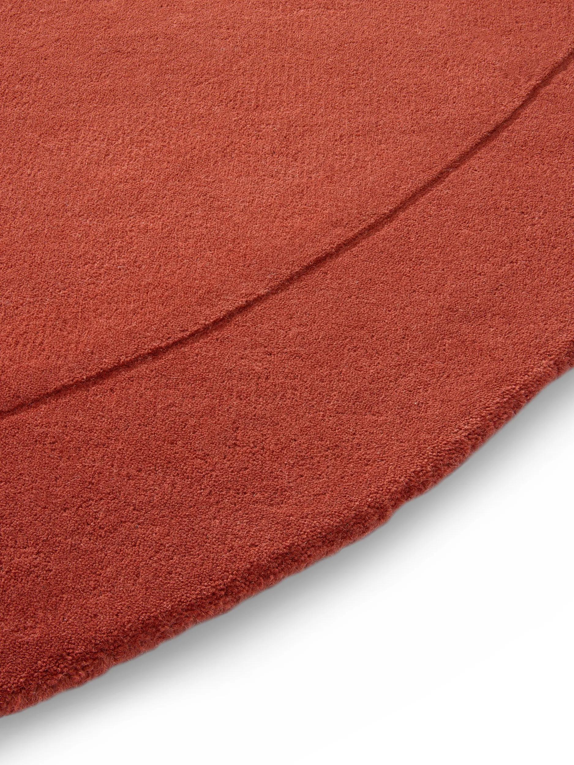 Wool Rug Shape Red