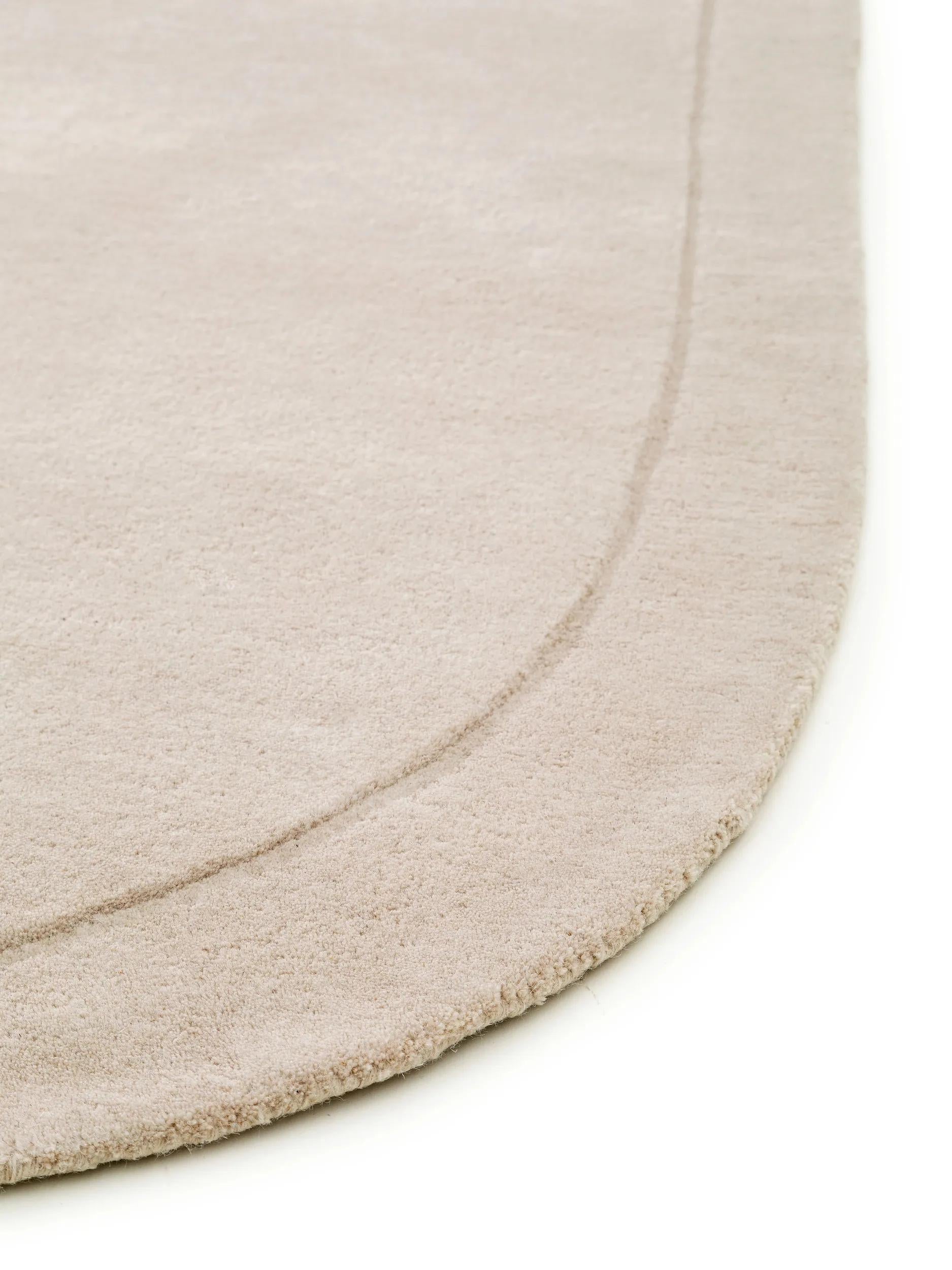 Wool Rug Shape Cream