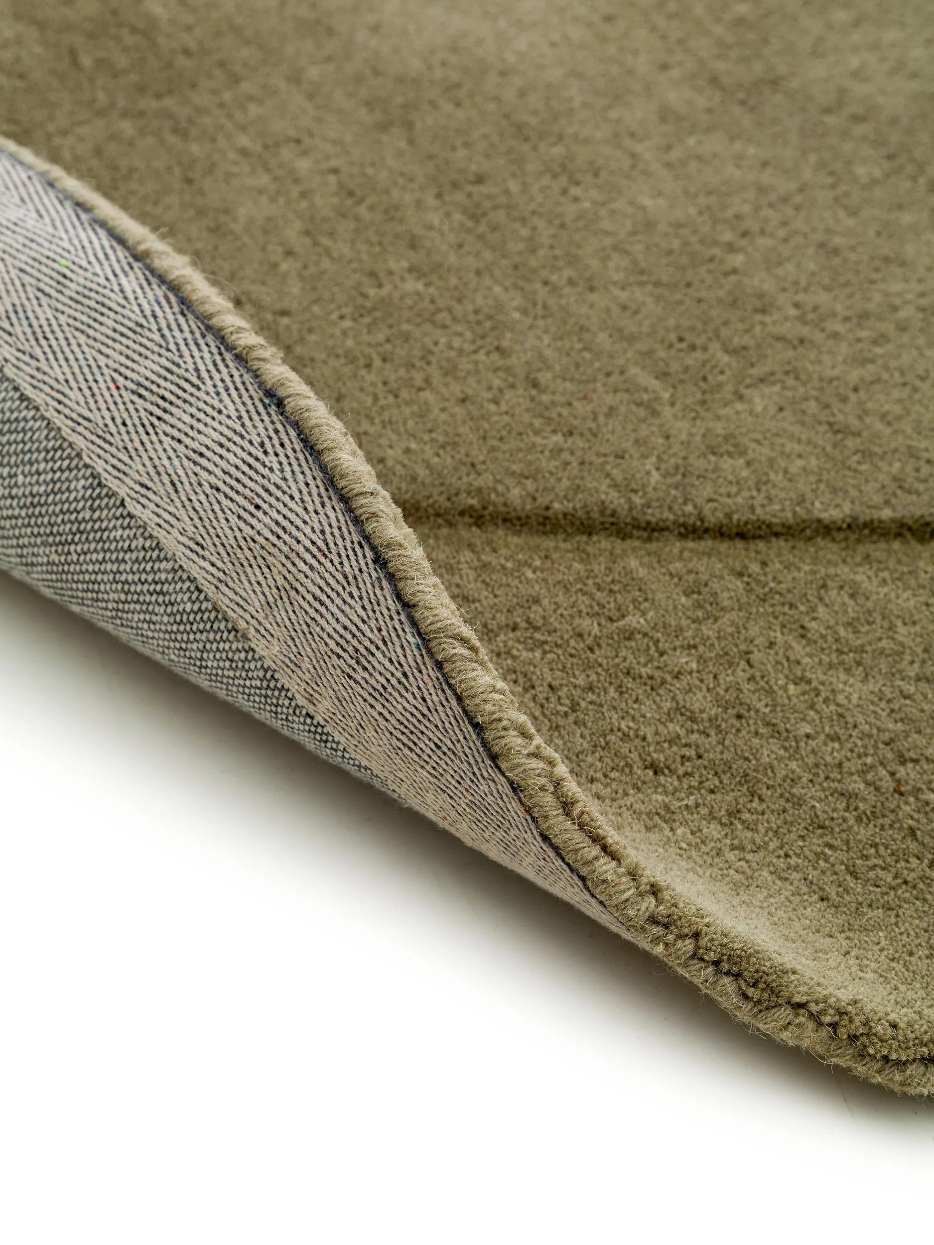 Wool Rug Shape Light Green