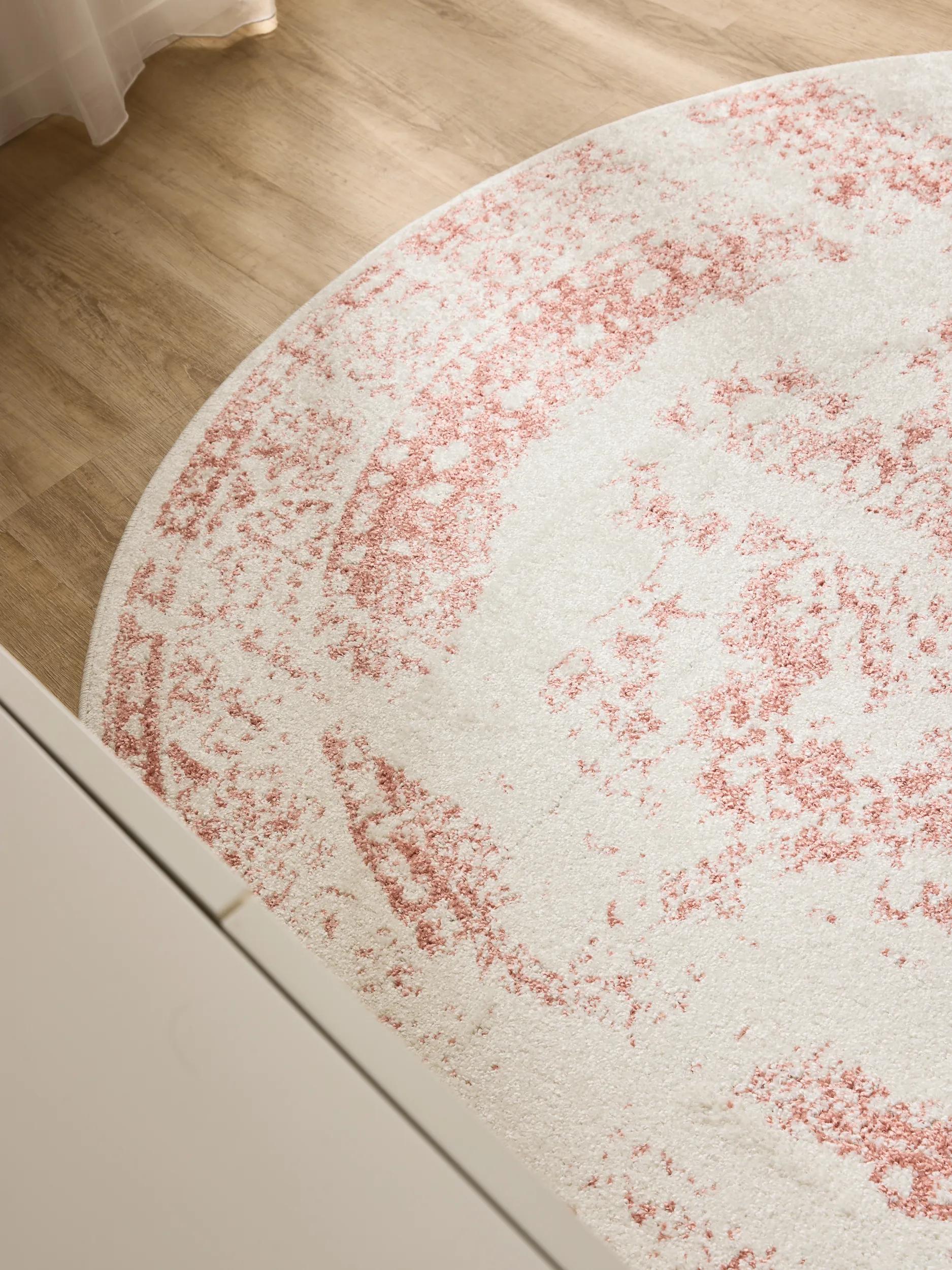 Alfombra Sia Crema/Rosa