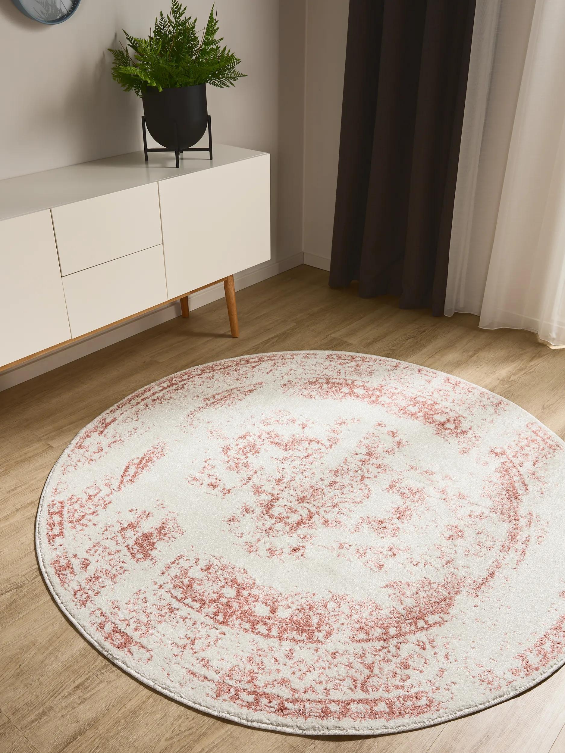 Alfombra Sia Crema/Rosa