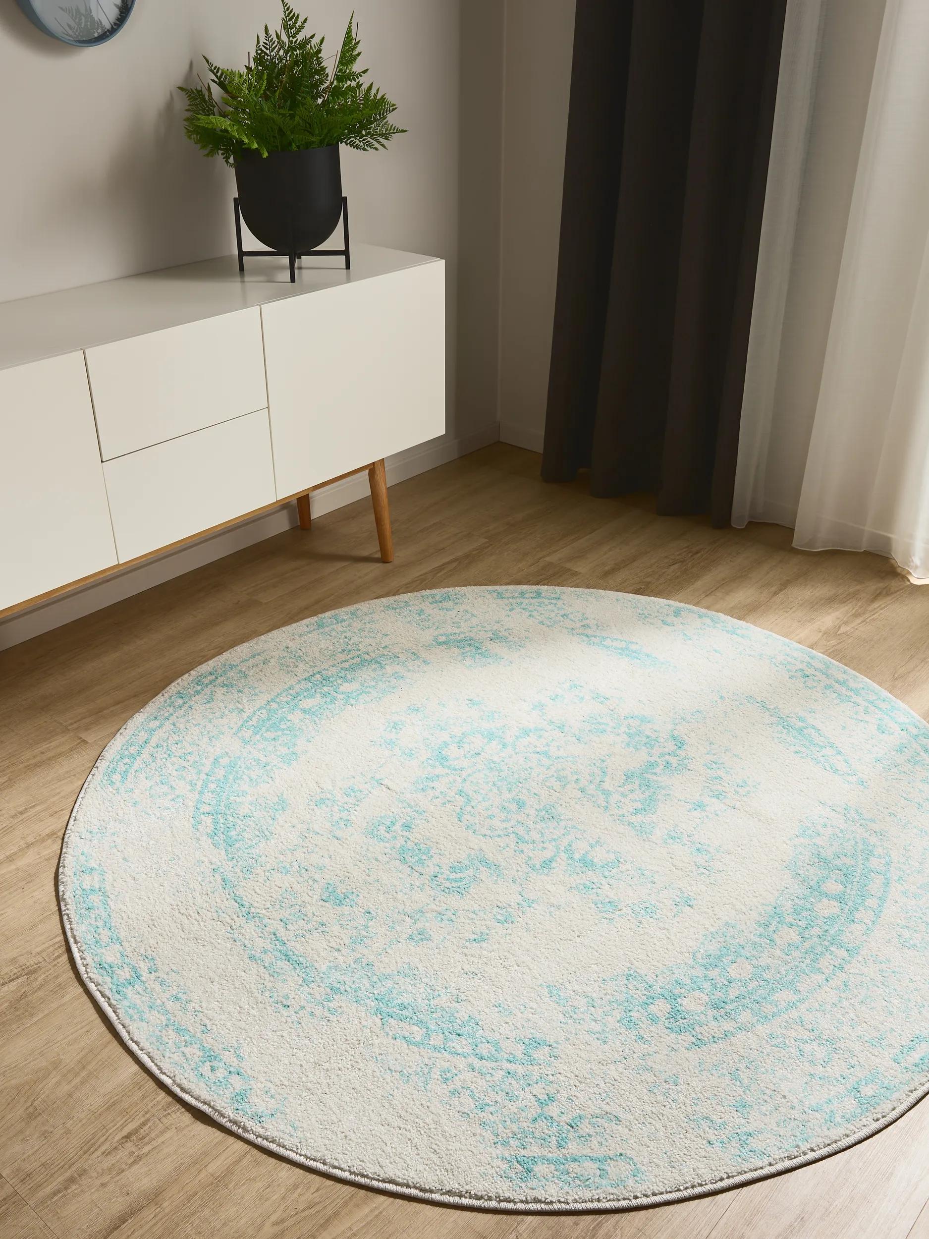 Rug Sia Cream/Turquoise