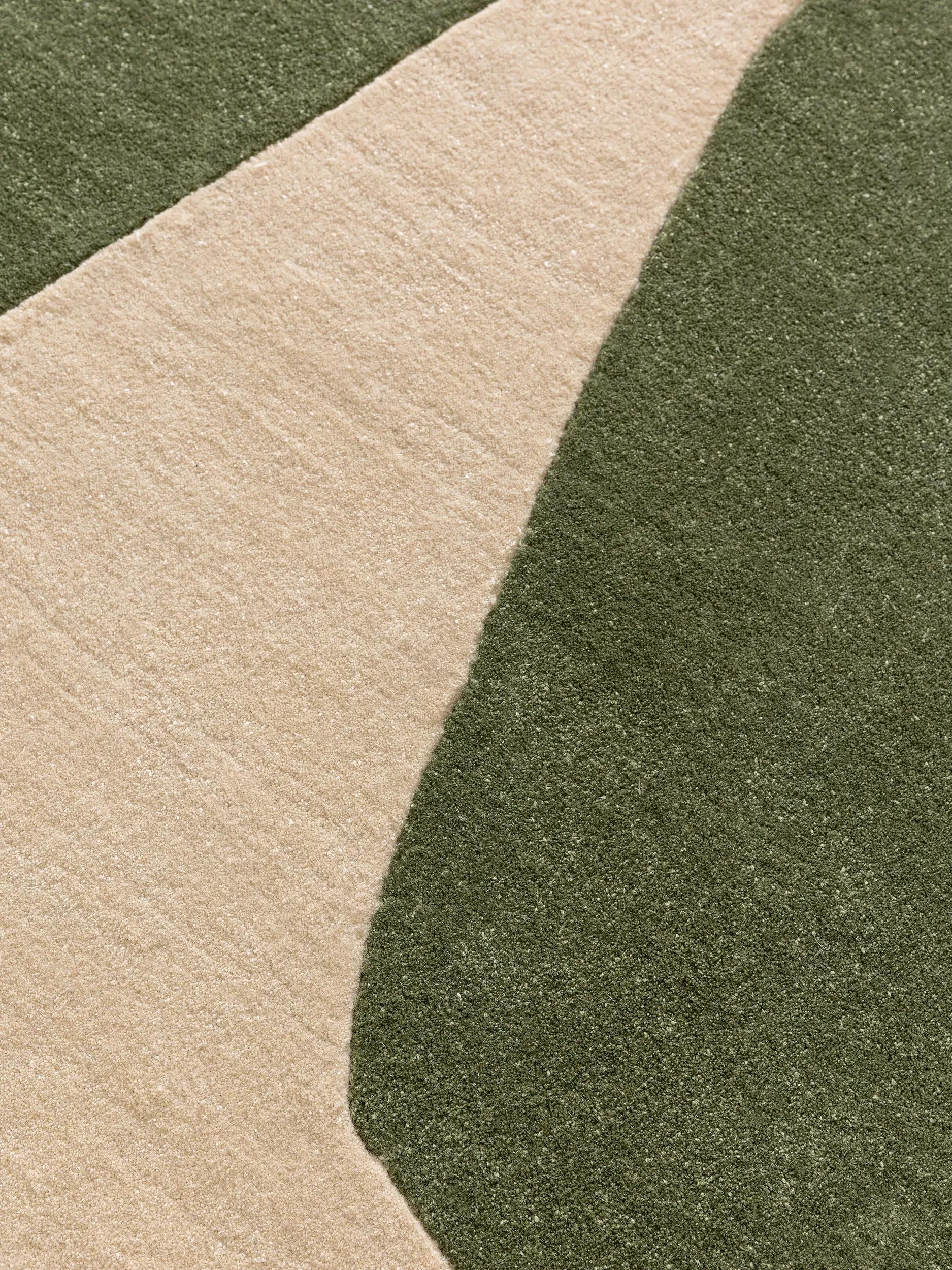 Rug made from recycled material Smilla Green